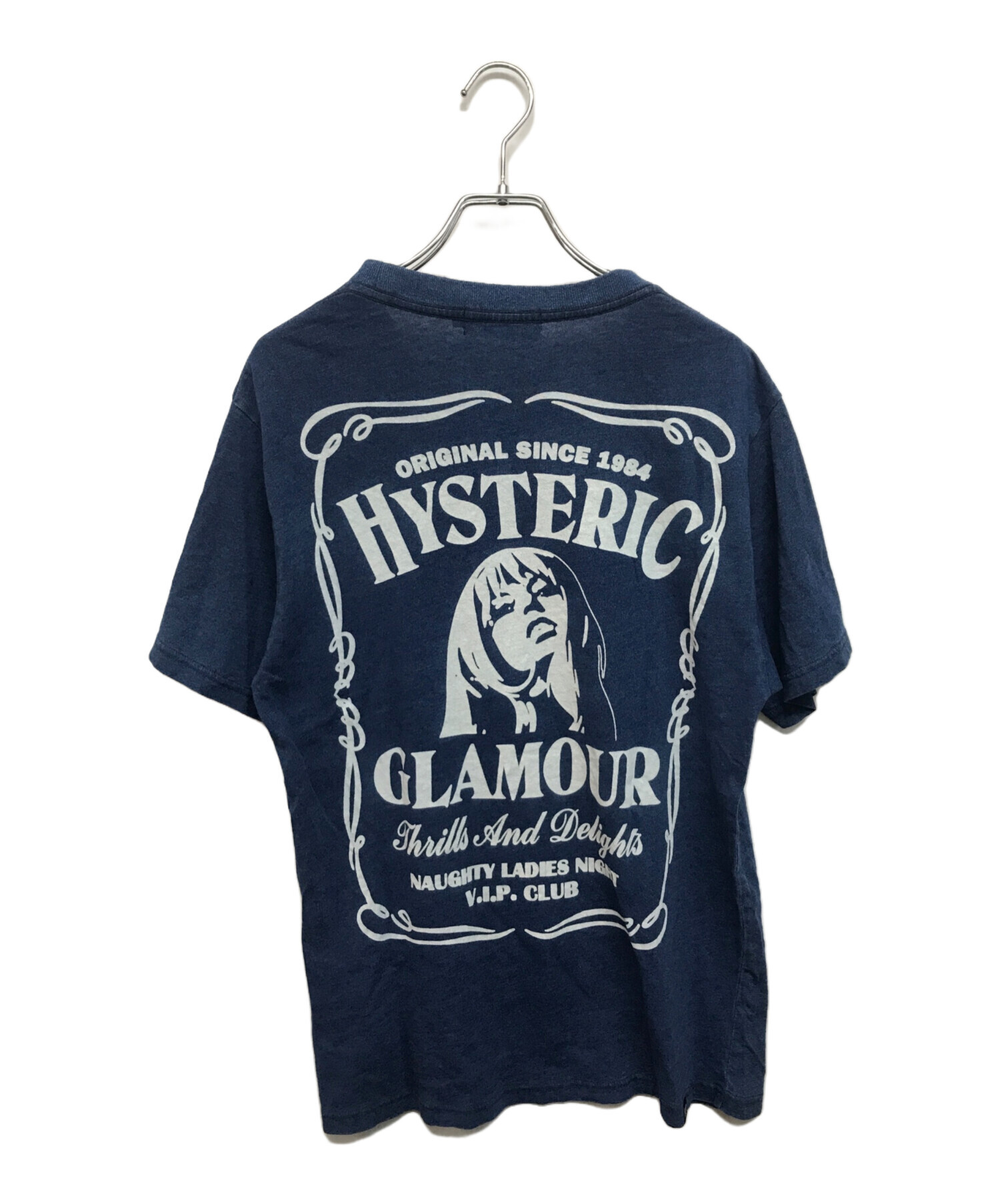 たHYSTERIC Tシャツ ネイビー　フロントT 中古・古着通販】Hysteric Glamour (ヒステリックグラマー) WHISKY