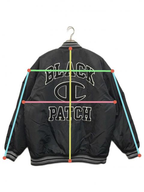 Champion × THE BLACK EYE PATCH / ベースボールジャケット/スタジャン/XL/ナイロン/NVY/C8-Y616// 中古・古着通販】BlackEyePatch (ブラックアイパッチ) Champion