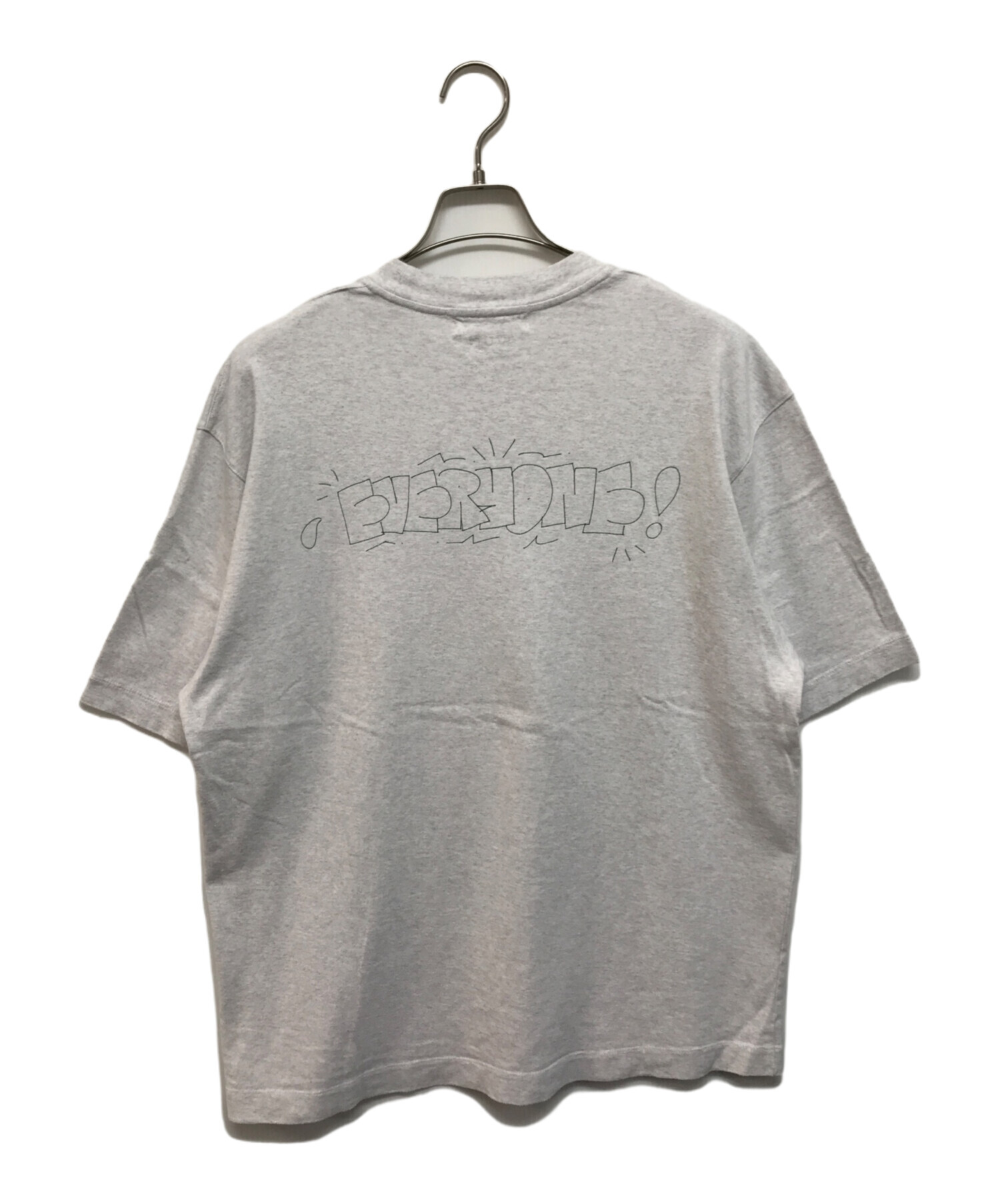 中古・古着通販】everyone (エブリワン) ロゴTシャツ グレー サイズ:L 