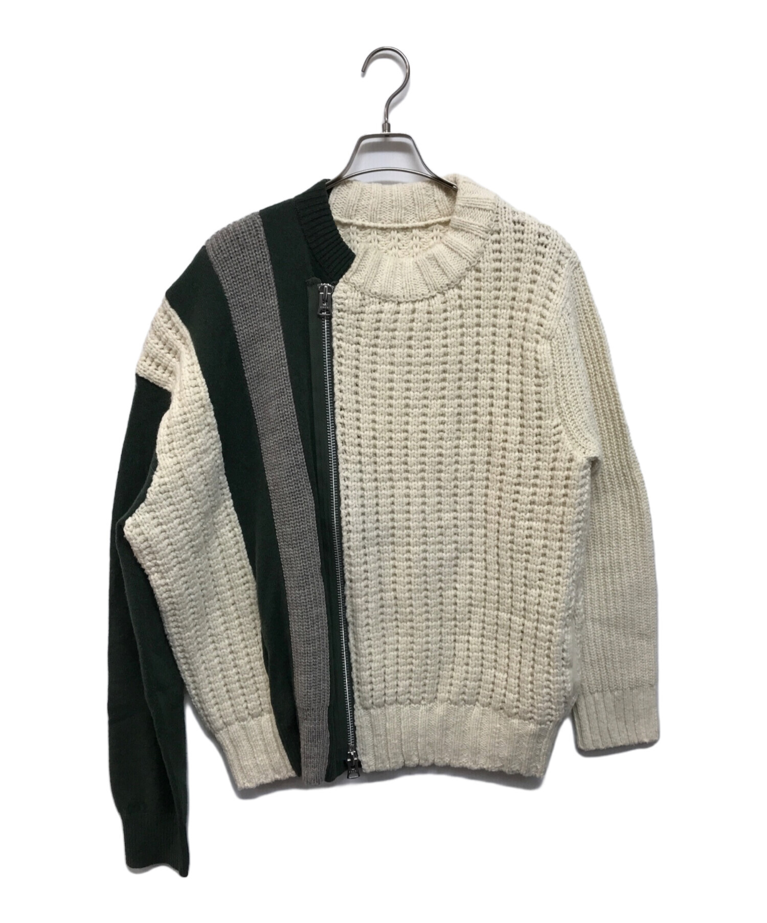 Sacai(サカイ) サイズ:1 Wool Knit Blouson ウールニット再構築 