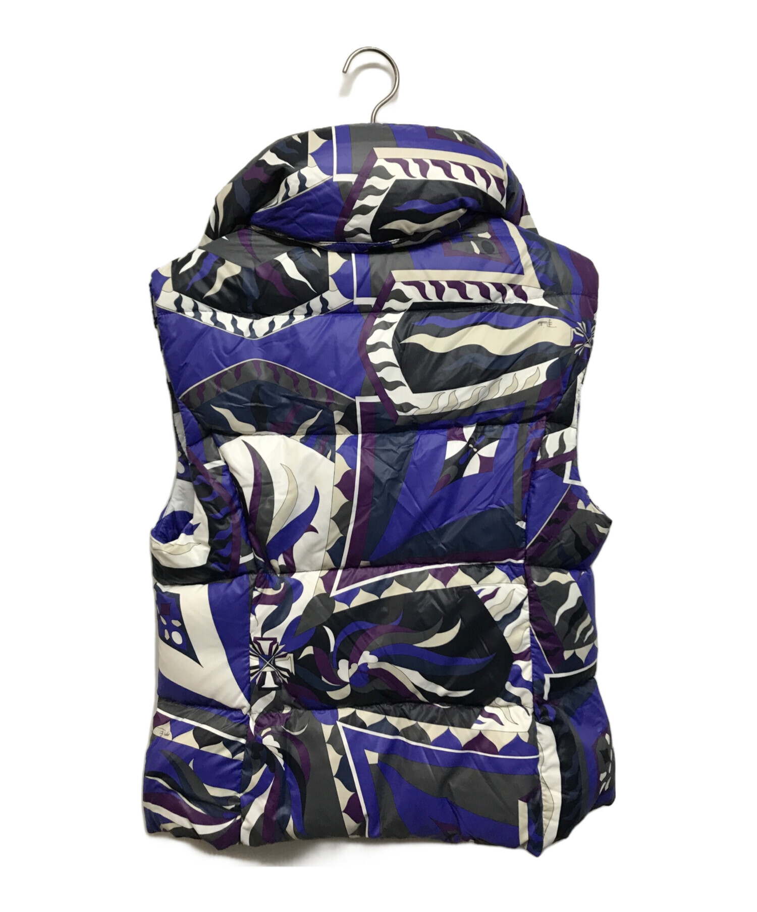 中古・古着通販】Emilio Pucci (エミリオ プッチ) ダウンベスト ブルー 