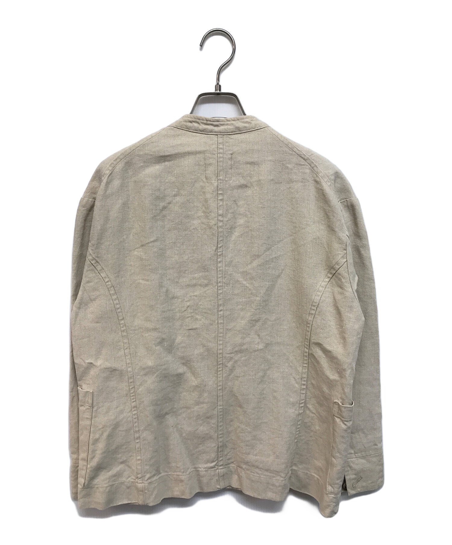 中古・古着通販】nest Robe (ネストローブ) リネンジャケット ベージュ 