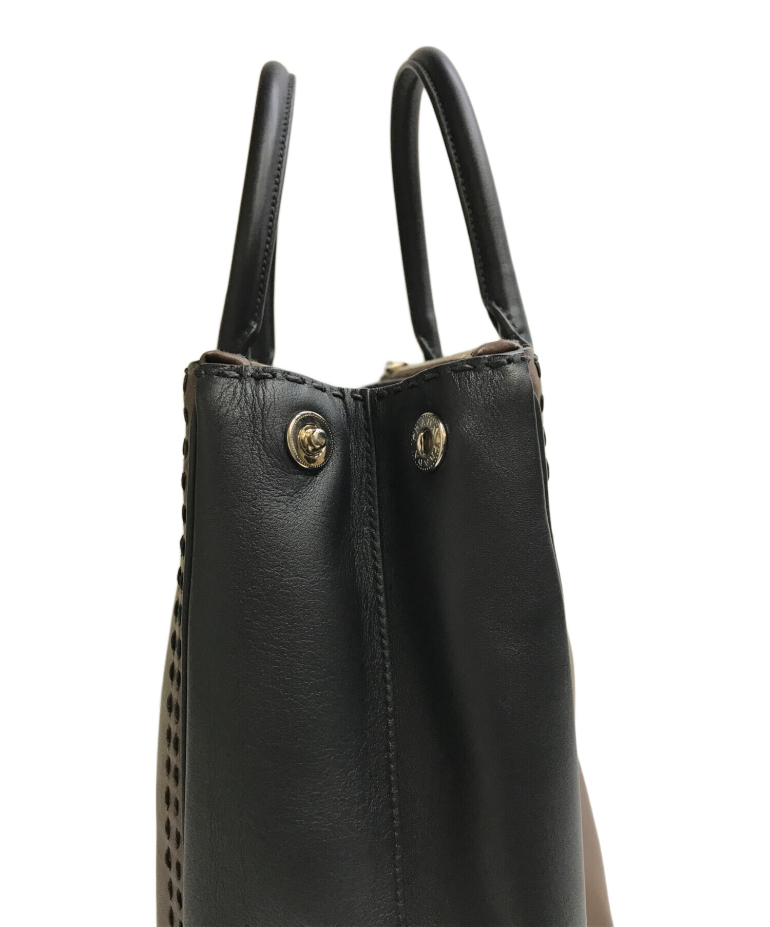 中古・古着通販】PRADA (プラダ) ガレリアレザー 2WAYハンドバッグ 