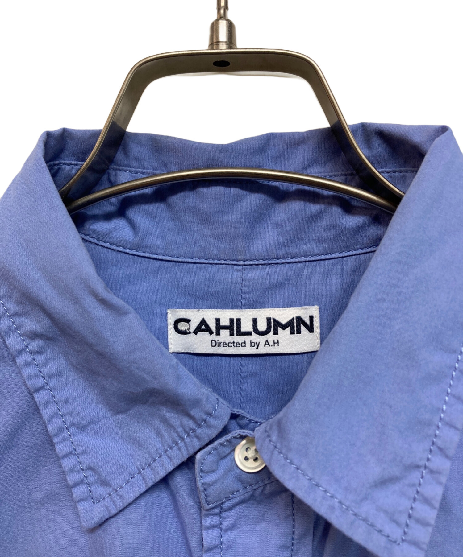 中古・古着通販】CAHLUMN (カウラム) Magazine Pocket Broad Shirt