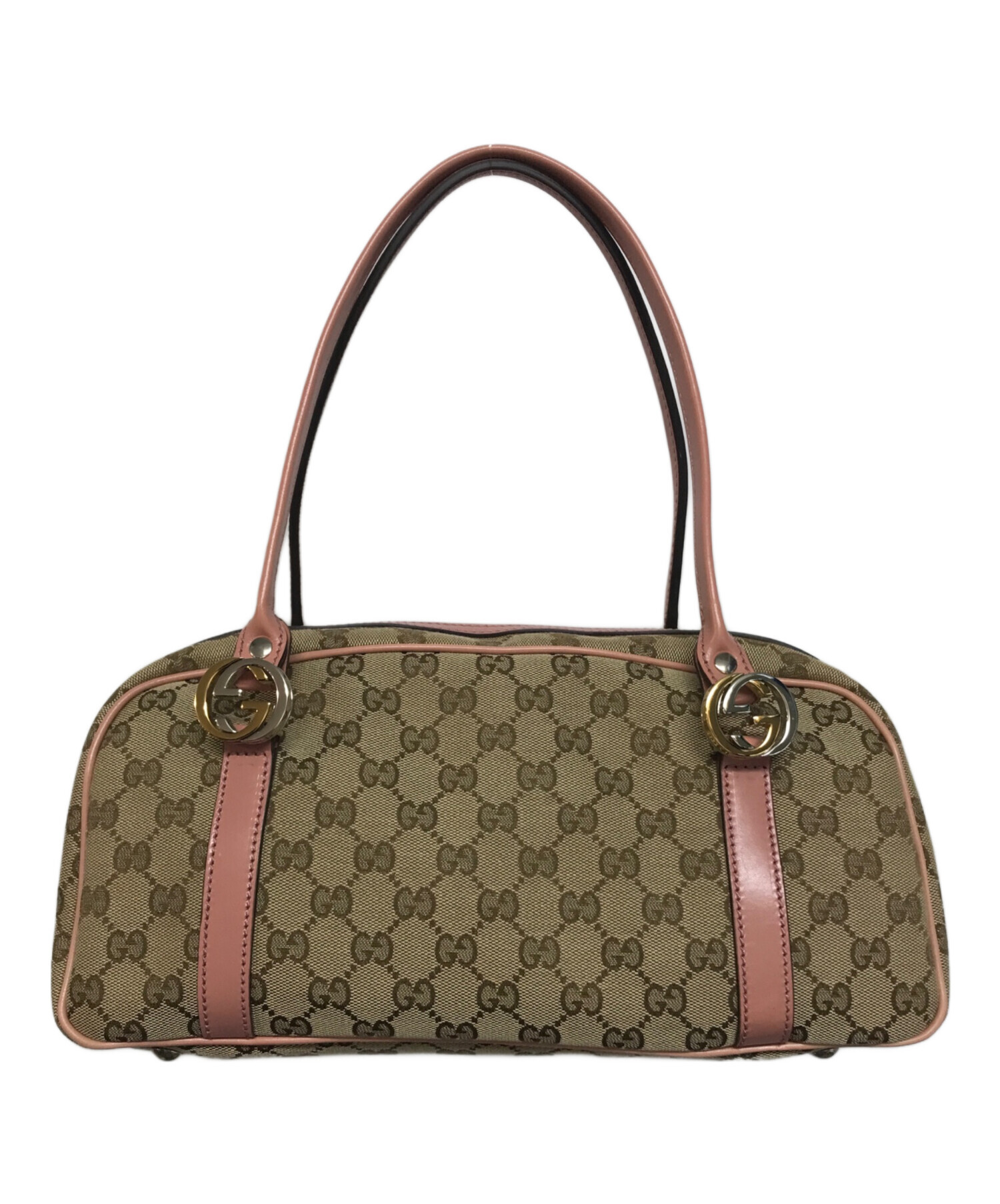 中古・古着通販】GUCCI (グッチ) GGキャンバスミニボストン ピンク 