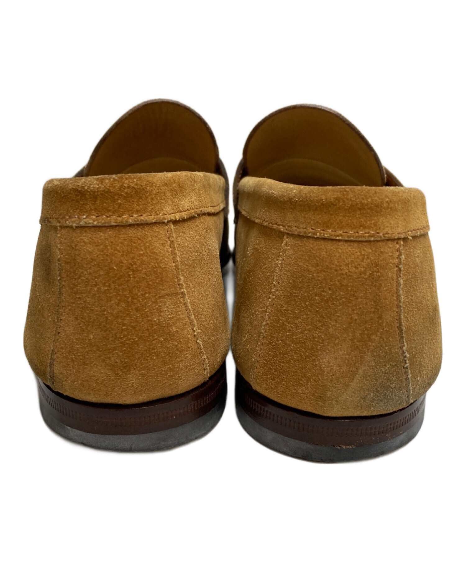 中古・古着通販】Santoni (サントーニ) スウェードローファー ブラウン 