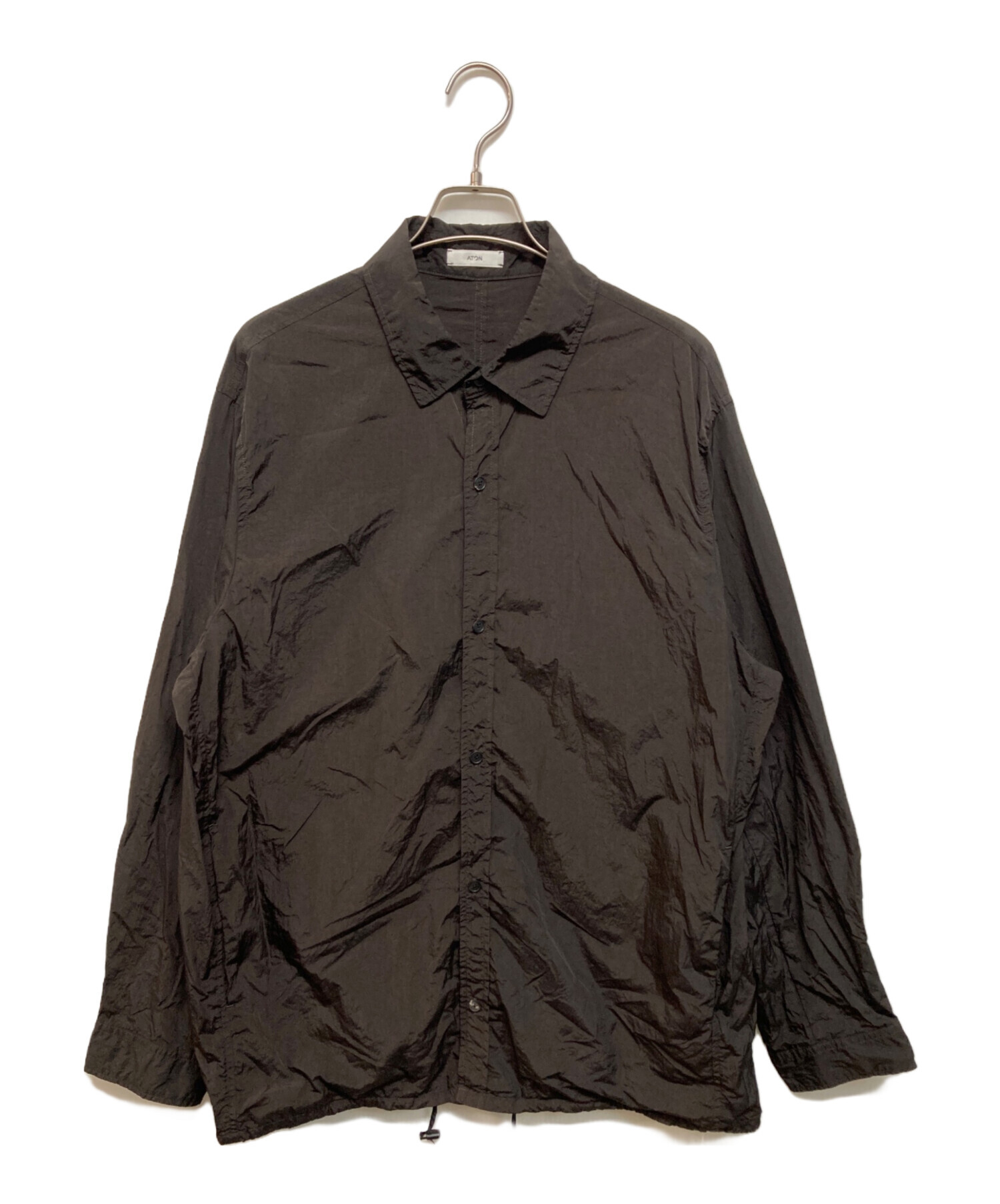 エイトン　HAND DYED NYLON SHIRT JACKET size4 HAND DYED NYLON SHIRT JACKET | ATON