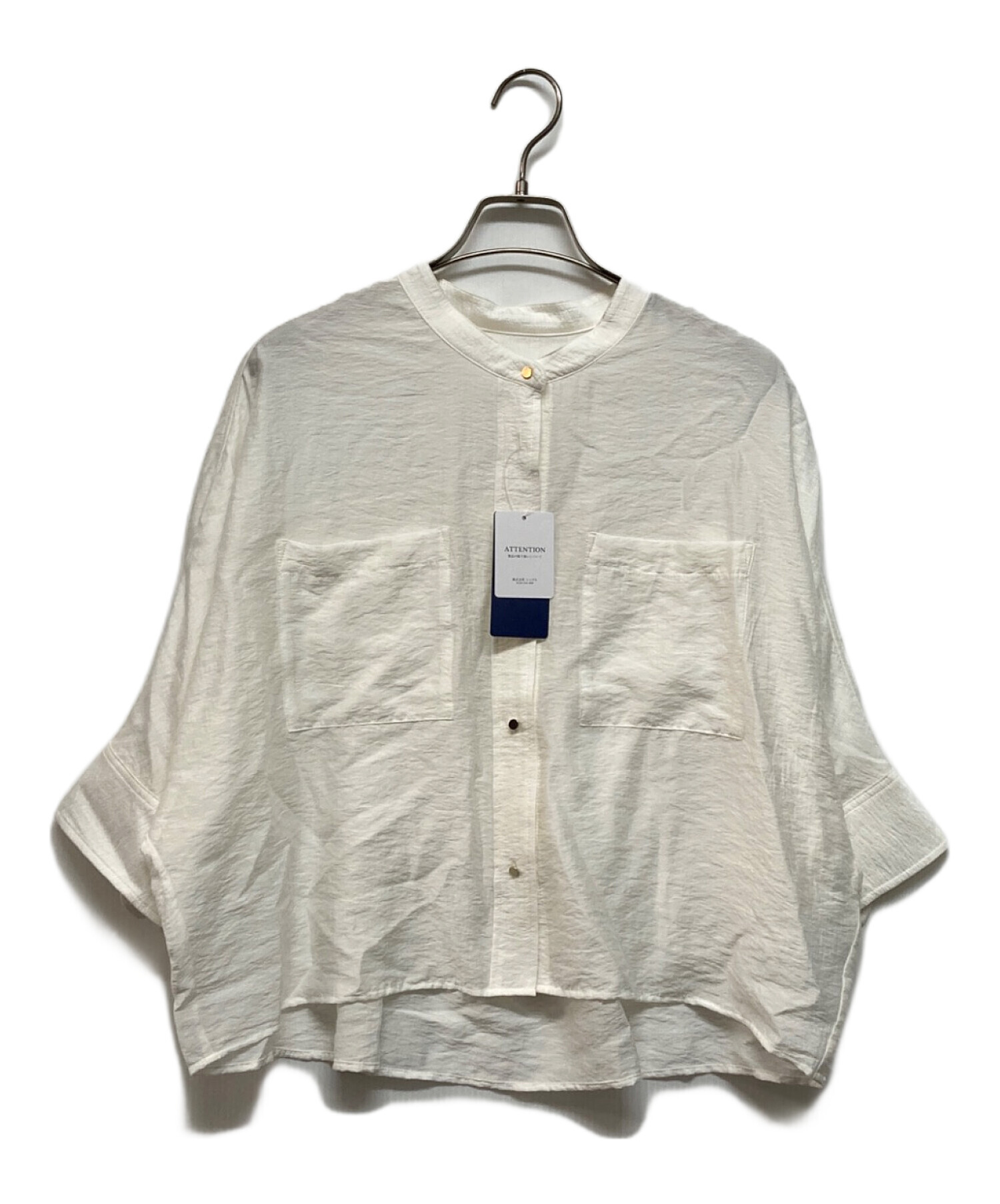 中古・古着通販】SHIPS (シップス) シルク混 シアー 羽織 シャツ 