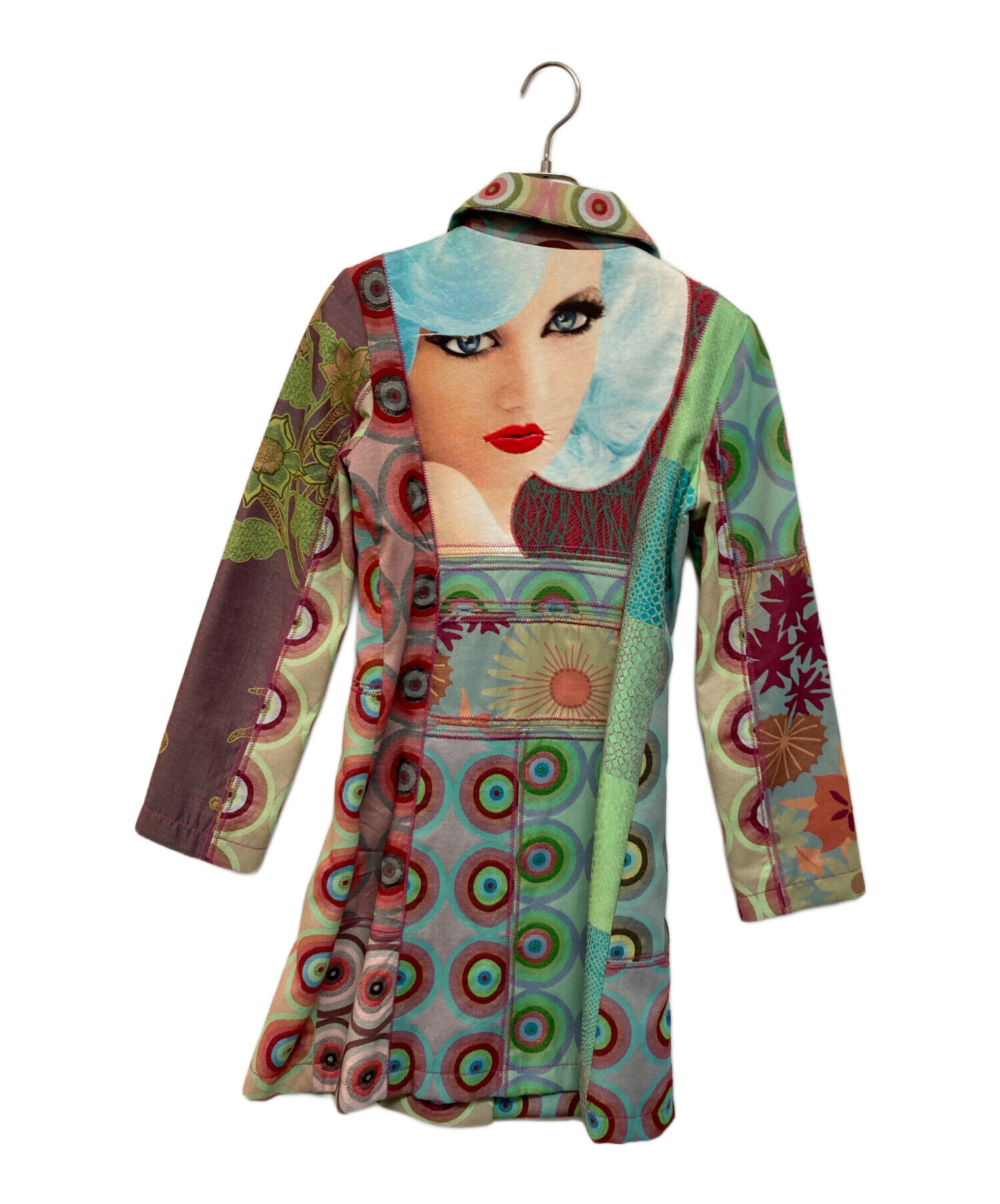 タイムセール14500円未使用desigualジャガード織りダブルコート40L