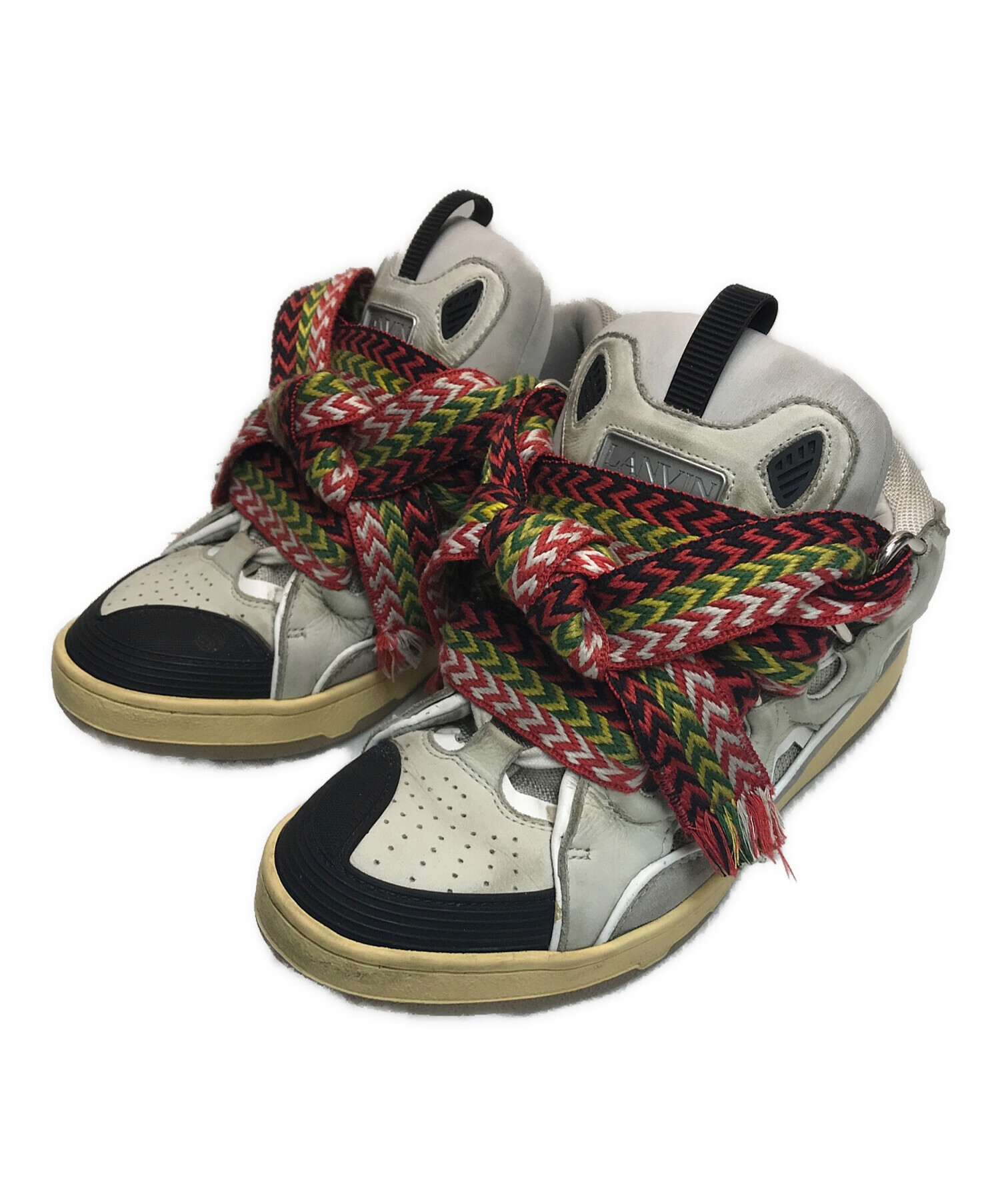 中古・古着通販】LANVIN (ライバン) CURB SNEAKER グレー サイズ:26cm 