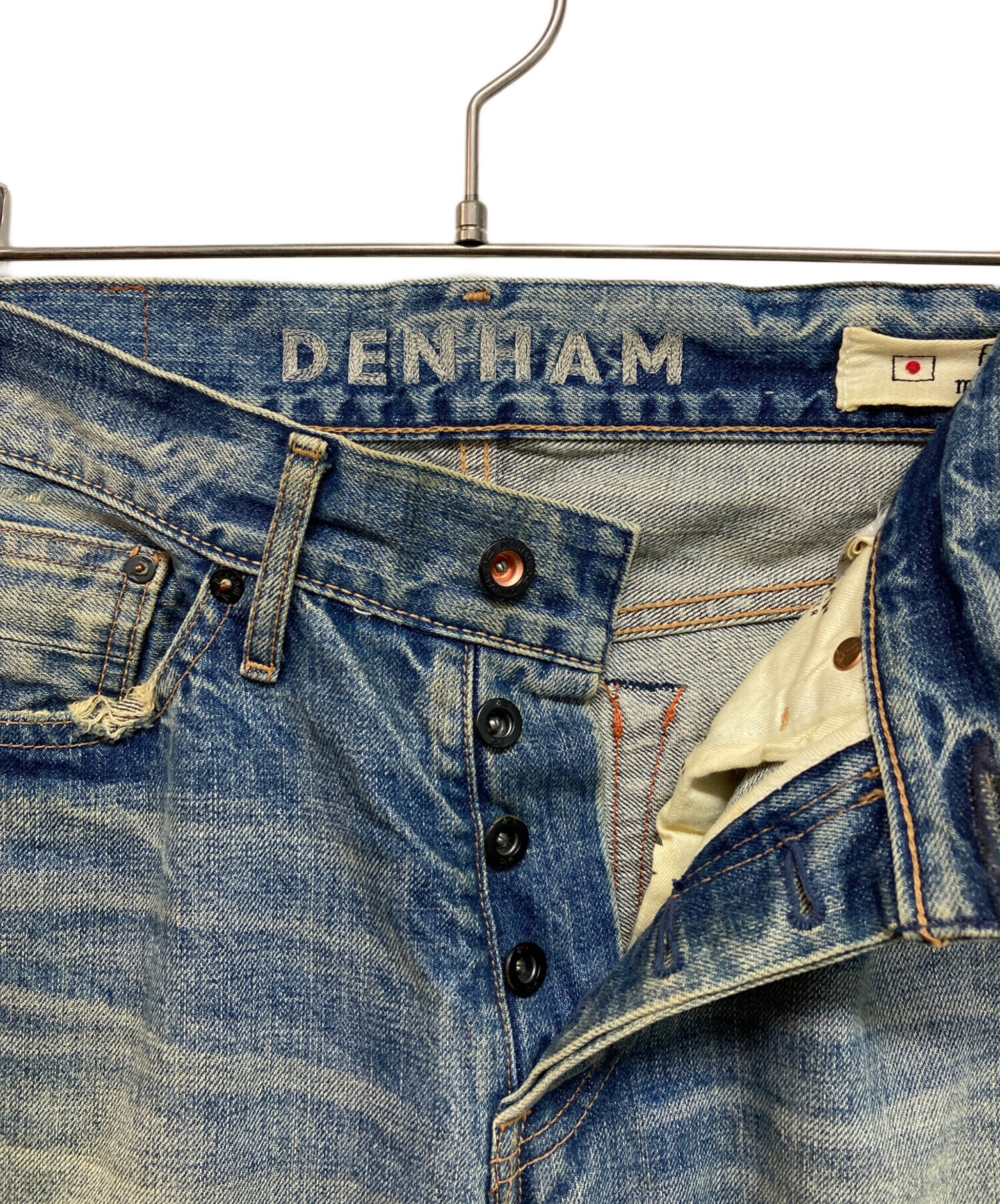 中古・古着通販】Denham (デンハム) デニムパンツ ブルー サイズ:81cm