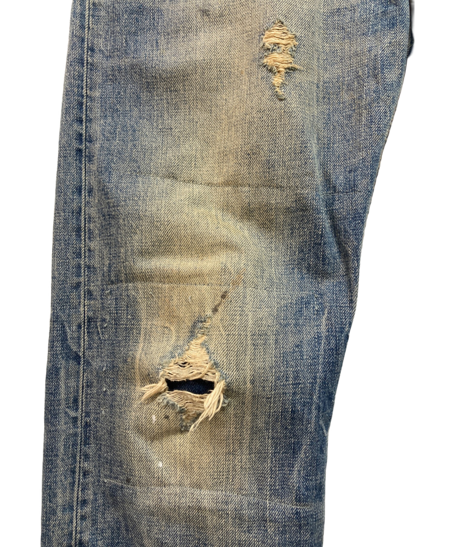 中古・古着通販】Denham (デンハム) デニムパンツ ブルー サイズ:81cm