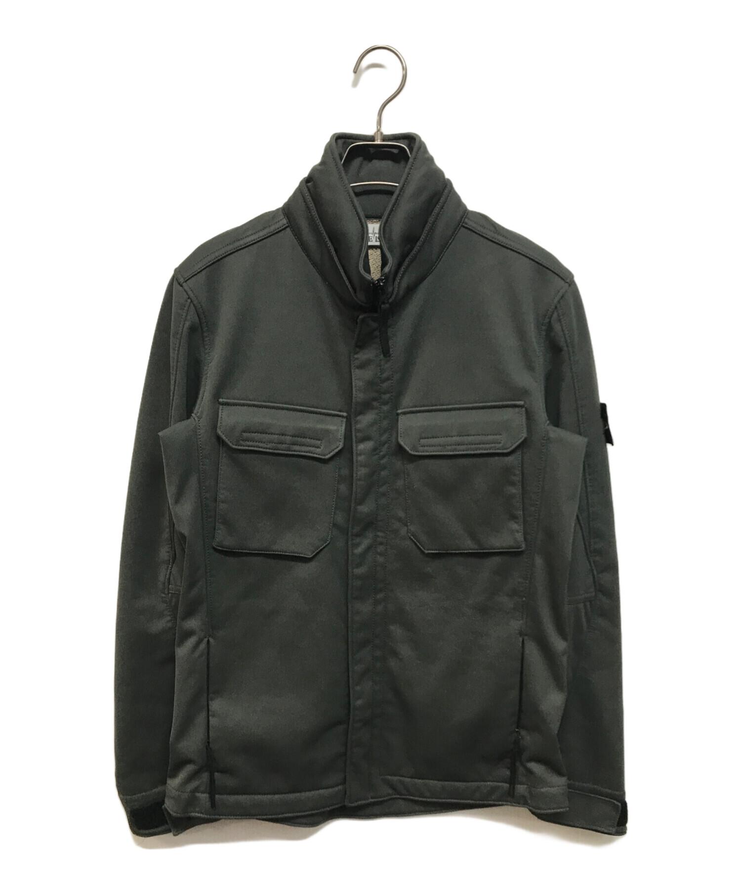 STONE  Soft Shell-R Terry サイズLブラック 中古・古着通販】STONE ISLAND (ストーンアイランド) Soft Shell - R