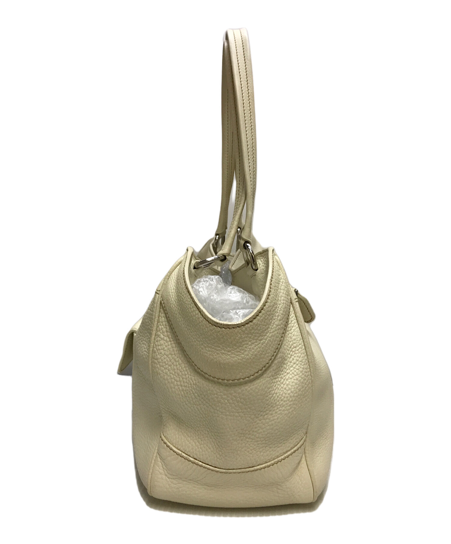 中古・古着通販】PRADA (プラダ) レザートートバッグ ホワイト