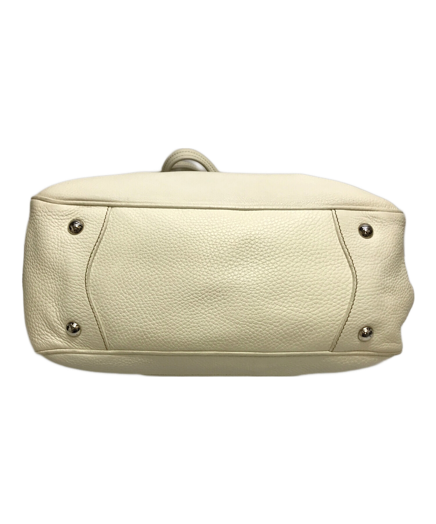中古・古着通販】PRADA (プラダ) レザートートバッグ ホワイト