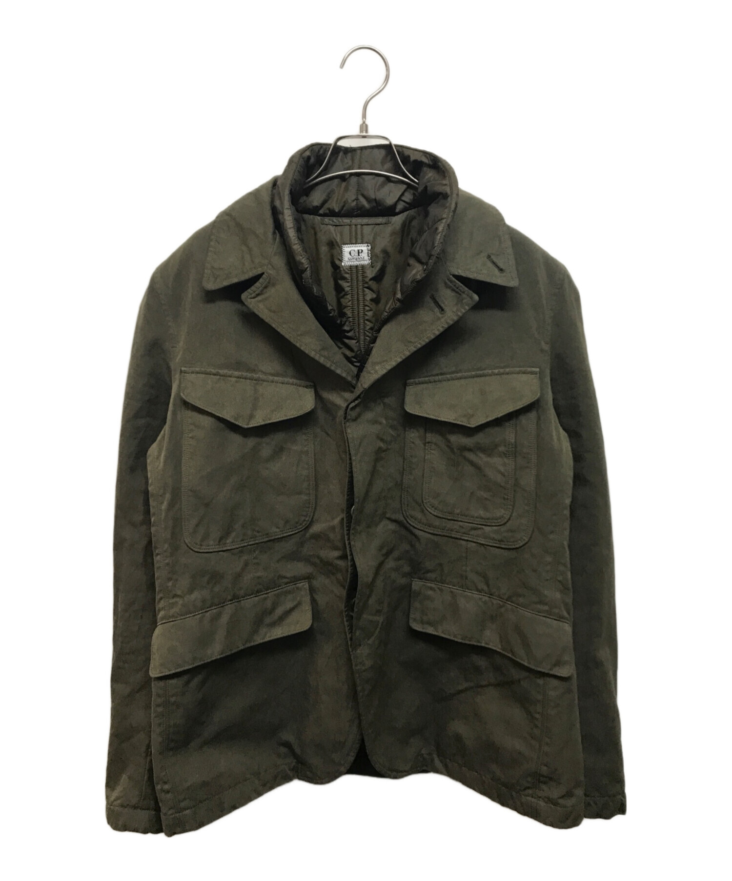 C.P. COMPANY カーキ ボタン付きジャケット