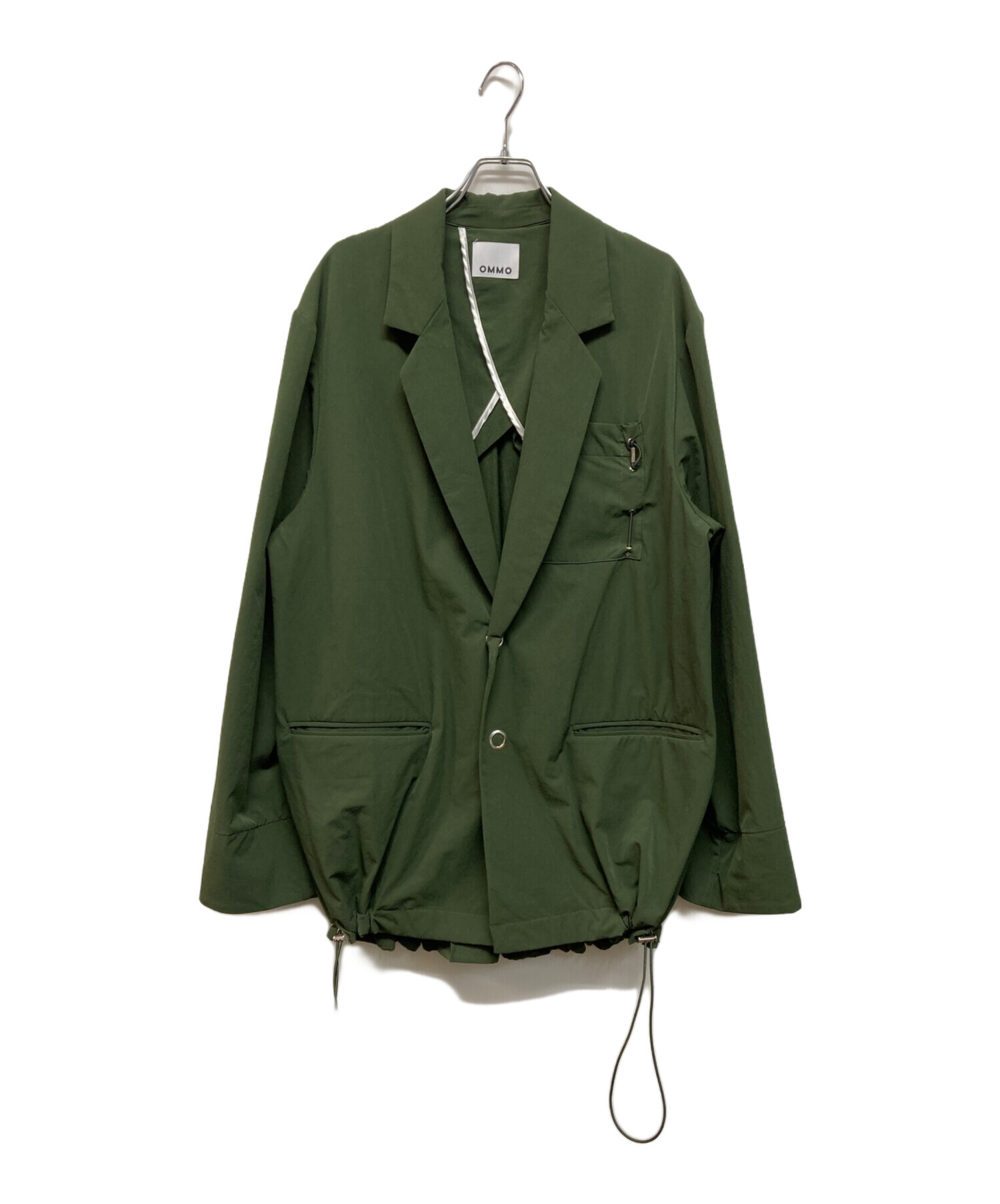 OMMO DRAWSTRING BACK ZIP JK　KHAKI 中古・古着通販】OMMO (オーエムエムオー) DRAWSTRING BACK ZIP JK