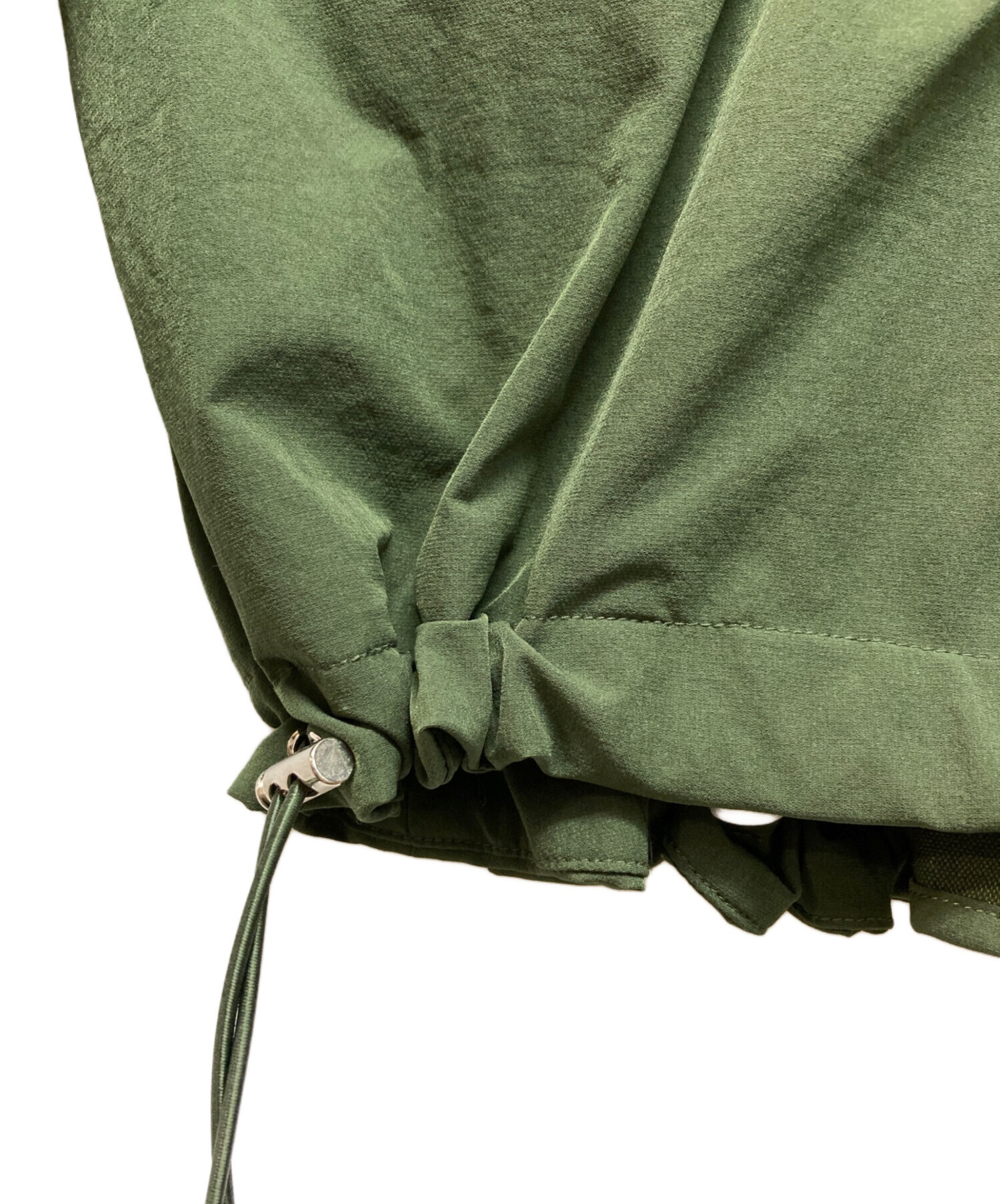 OMMO DRAWSTRING BACK ZIP JK　KHAKI 中古・古着通販】OMMO (オーエムエムオー) DRAWSTRING BACK ZIP JK