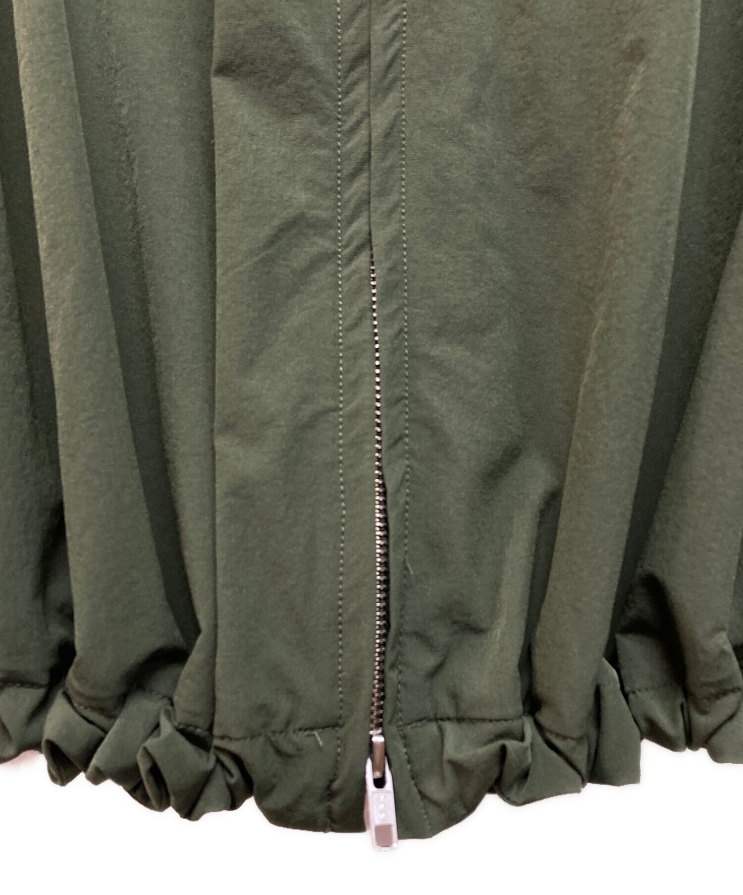 OMMO DRAWSTRING BACK ZIP JK　ブラック 中古・古着通販】OMMO (オーエムエムオー) DRAWSTRING BACK ZIP JK