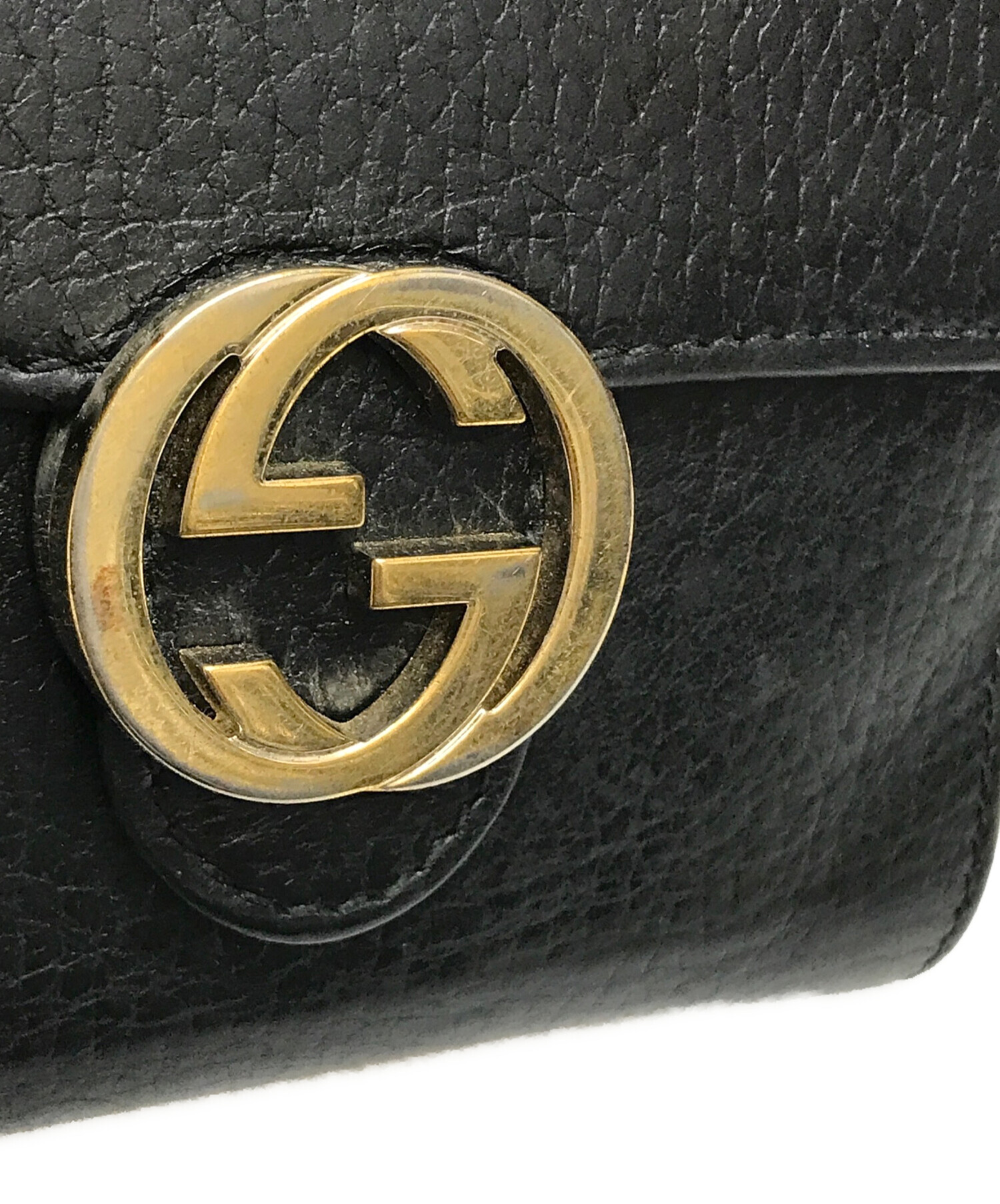 中古・古着通販】GUCCI (グッチ) インターロッキングGWホック財布