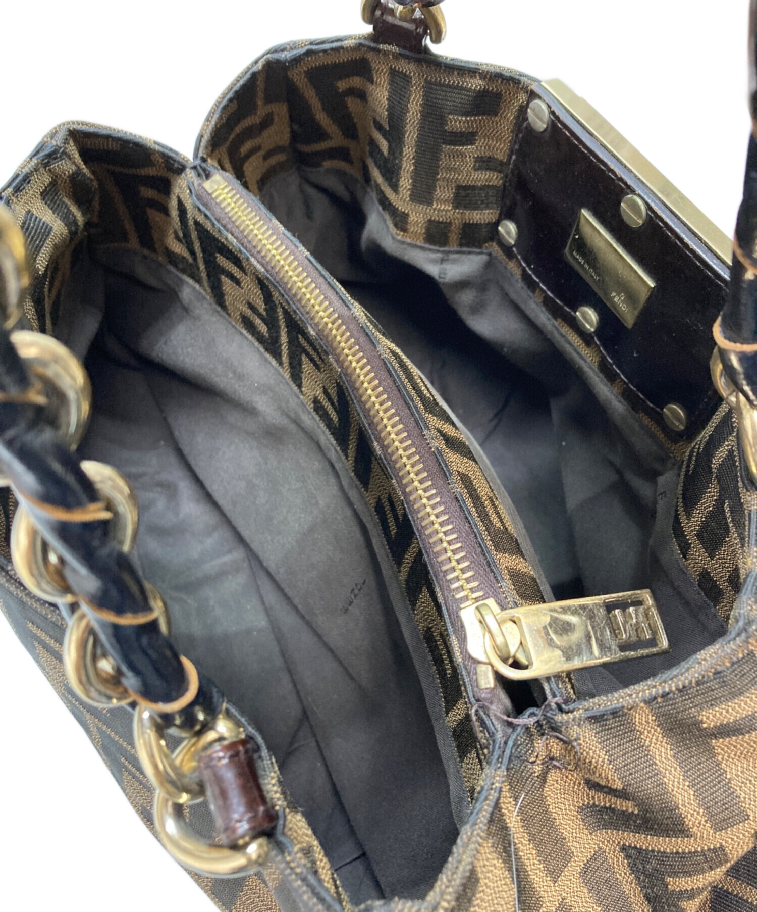 中古・古着通販】FENDI (フェンディ) ズッカ柄 ミア チェーン