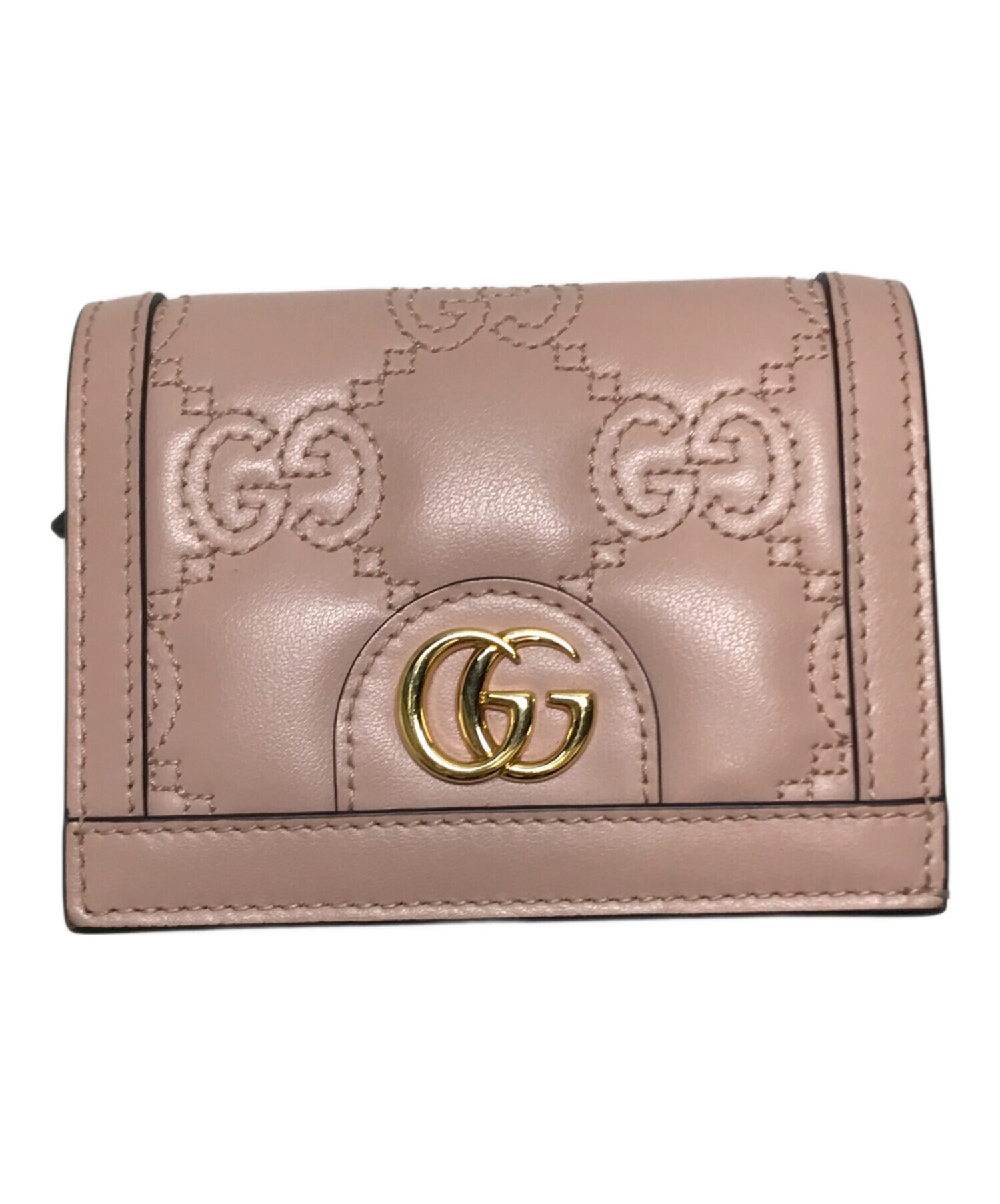 中古・古着通販】GUCCI (グッチ) GGマトラッセカードケースウォレット