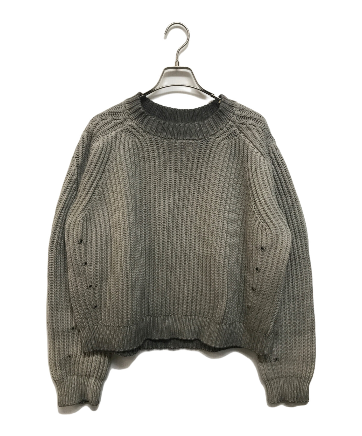 中古・古着通販】KTWO STUDIOS (ケーツー) fisherman knit Charcoal