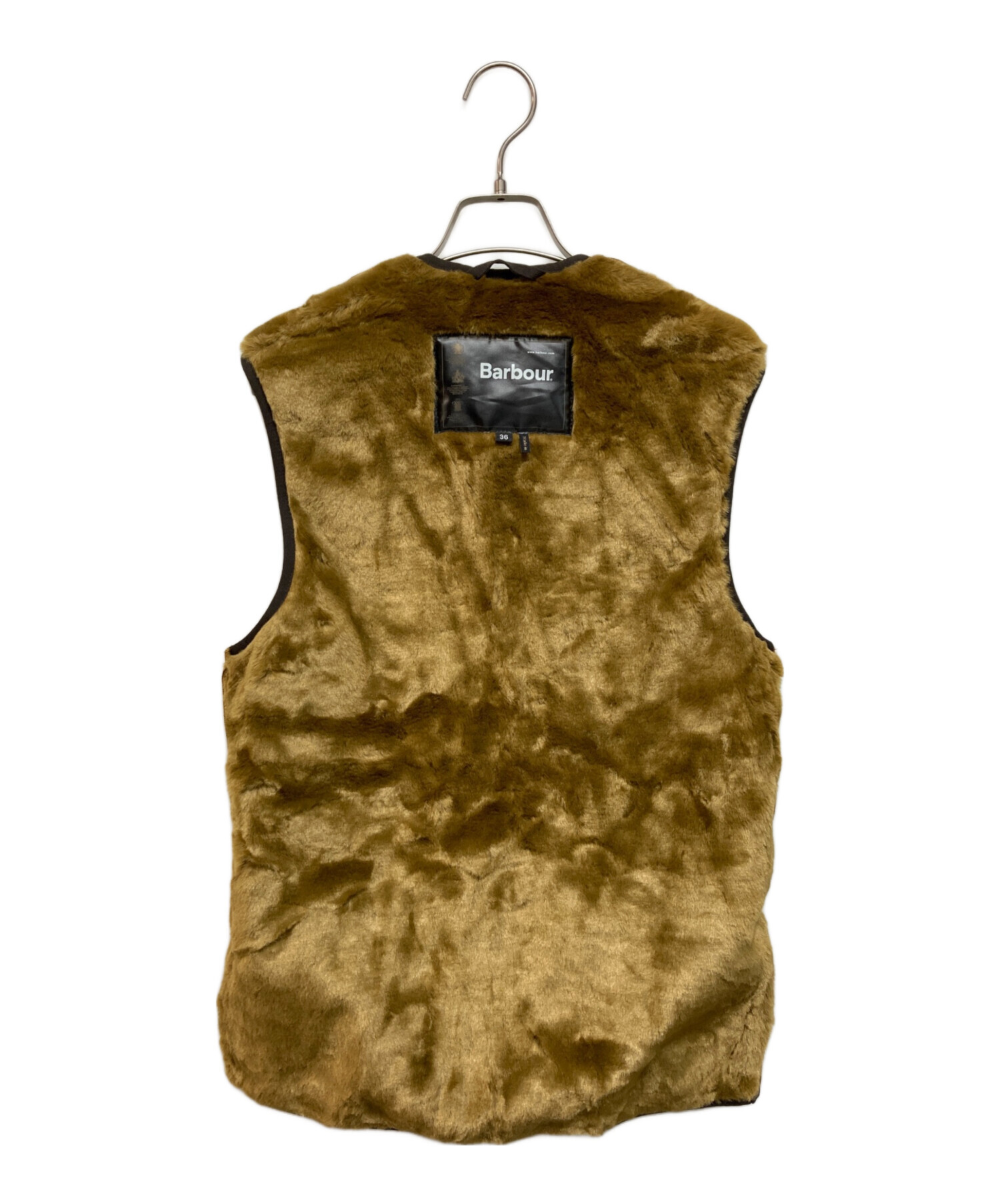 中古・古着通販】Barbour (バブアー) ボアライナーベスト ブラウン