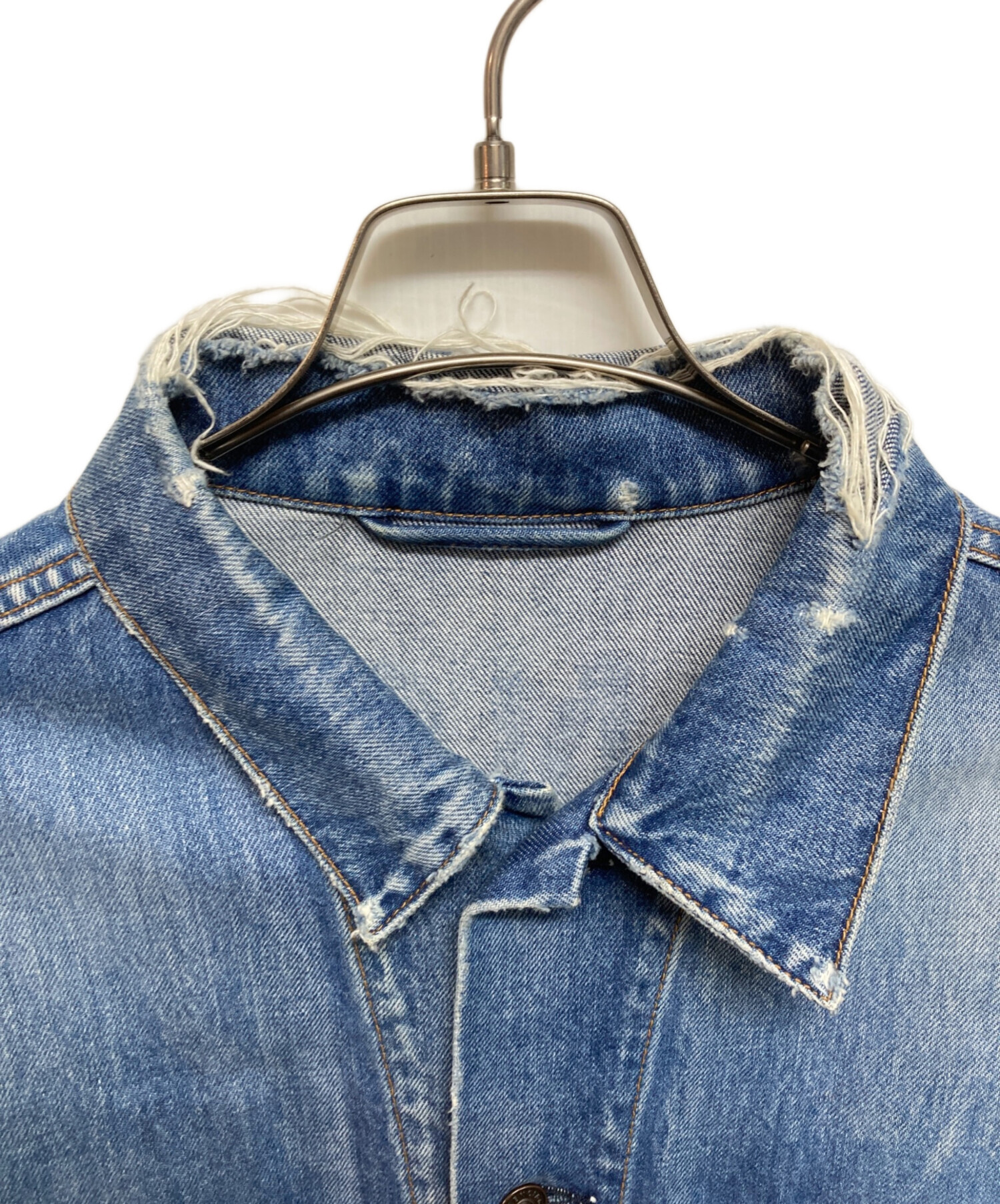 中古・古着通販】BALENCIAGA (バレンシアガ) バックロゴ ダメージ 