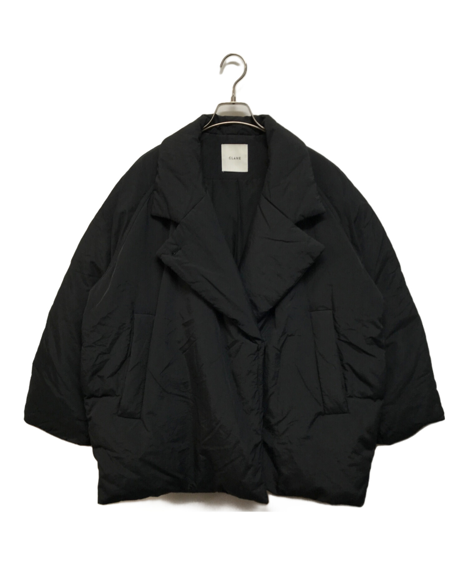 中古・古着通販】CLANE (クラネ) COCOON SHORT DOWN COAT ブラック 