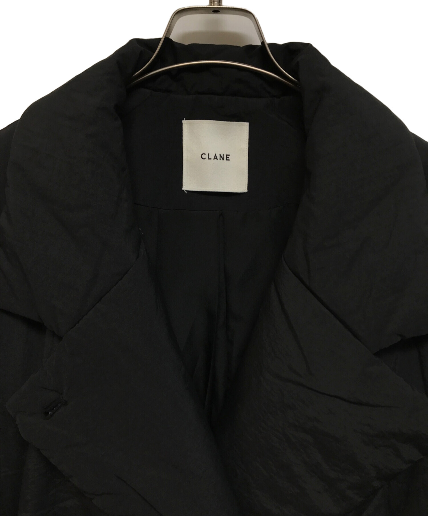 中古・古着通販】CLANE (クラネ) COCOON SHORT DOWN COAT ブラック
