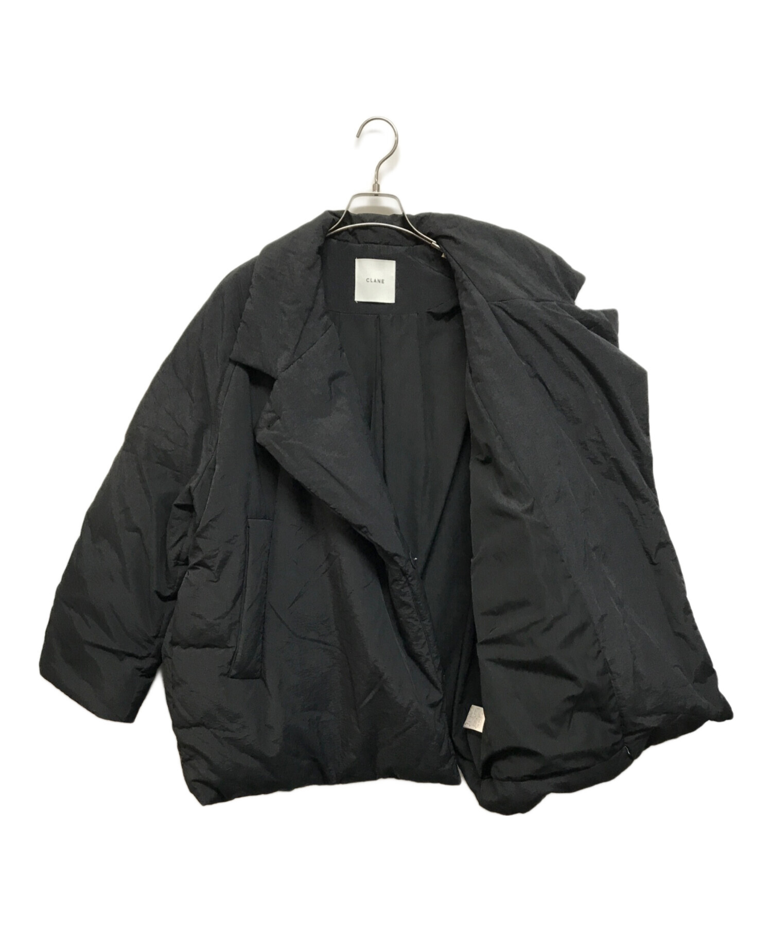 中古・古着通販】CLANE (クラネ) COCOON SHORT DOWN COAT ブラック