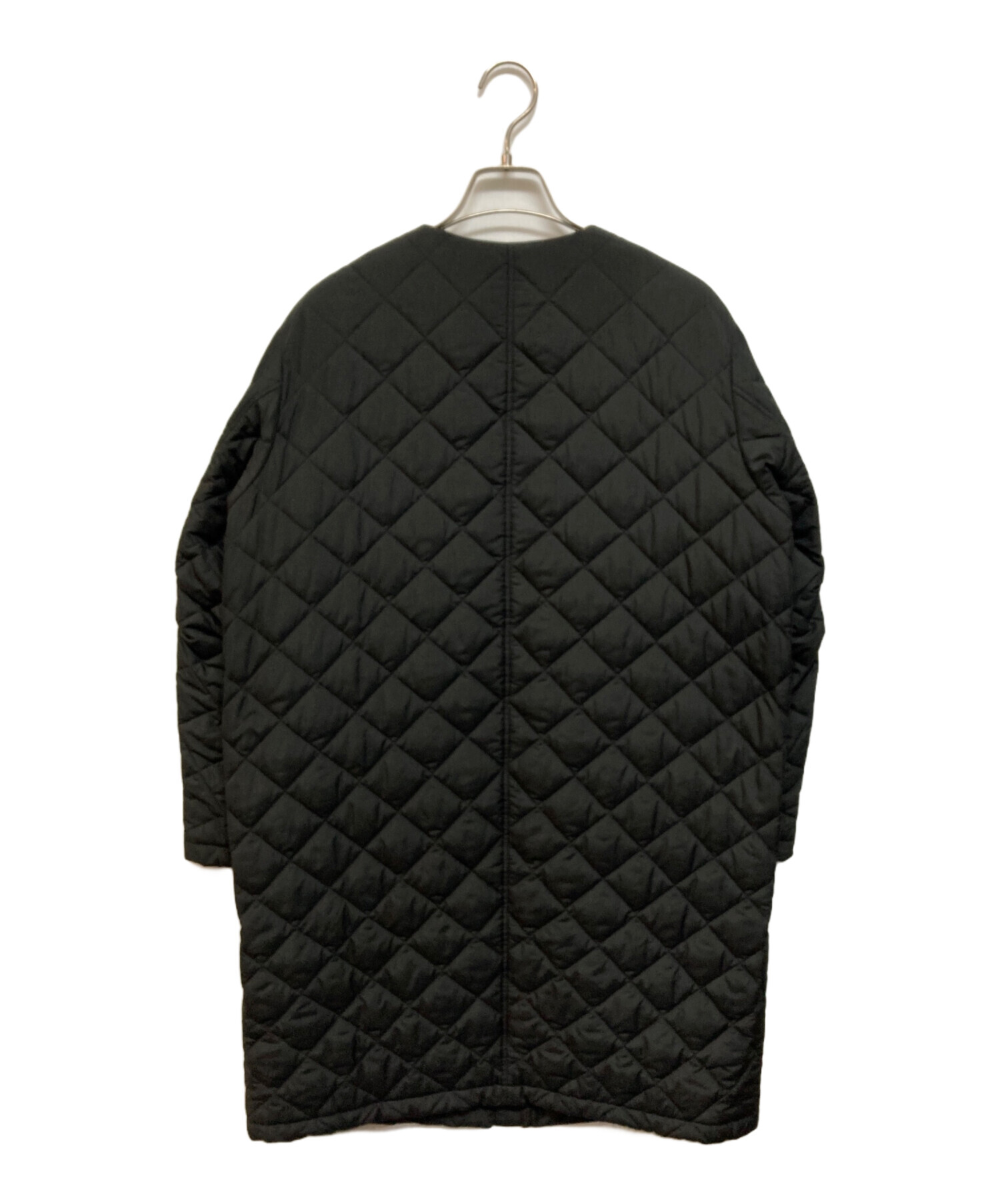 中古・古着通販】IENA (イエナ) ノーカラーキルティングコート