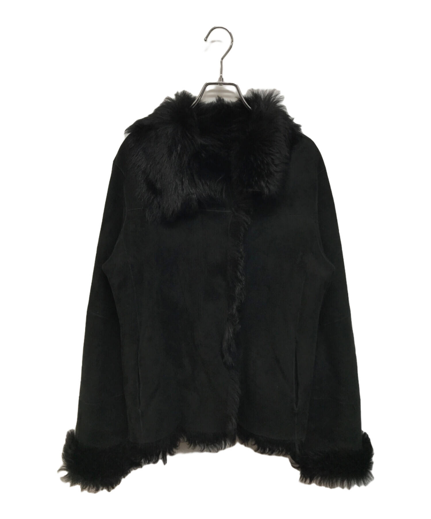 中古・古着通販】JOSEPH (ジョゼフ) ラムムートンジャケット ブラック