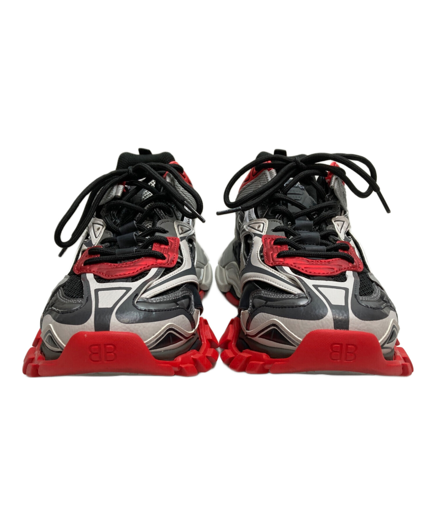 中古・古着通販】BALENCIAGA (バレンシアガ) Track2 レッド×グレー