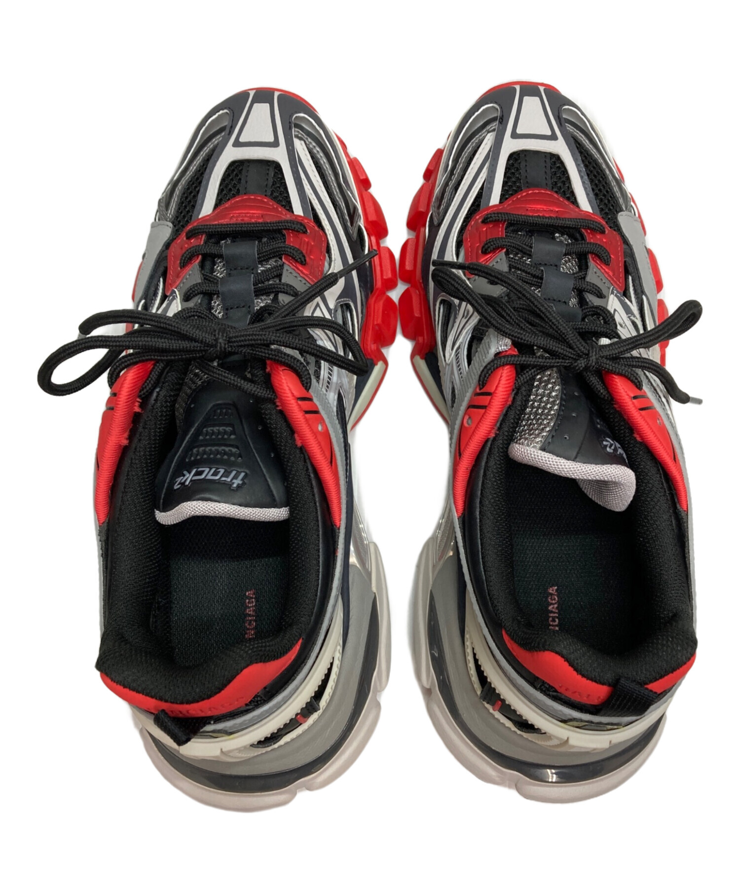 中古・古着通販】BALENCIAGA (バレンシアガ) Track2 レッド×グレー