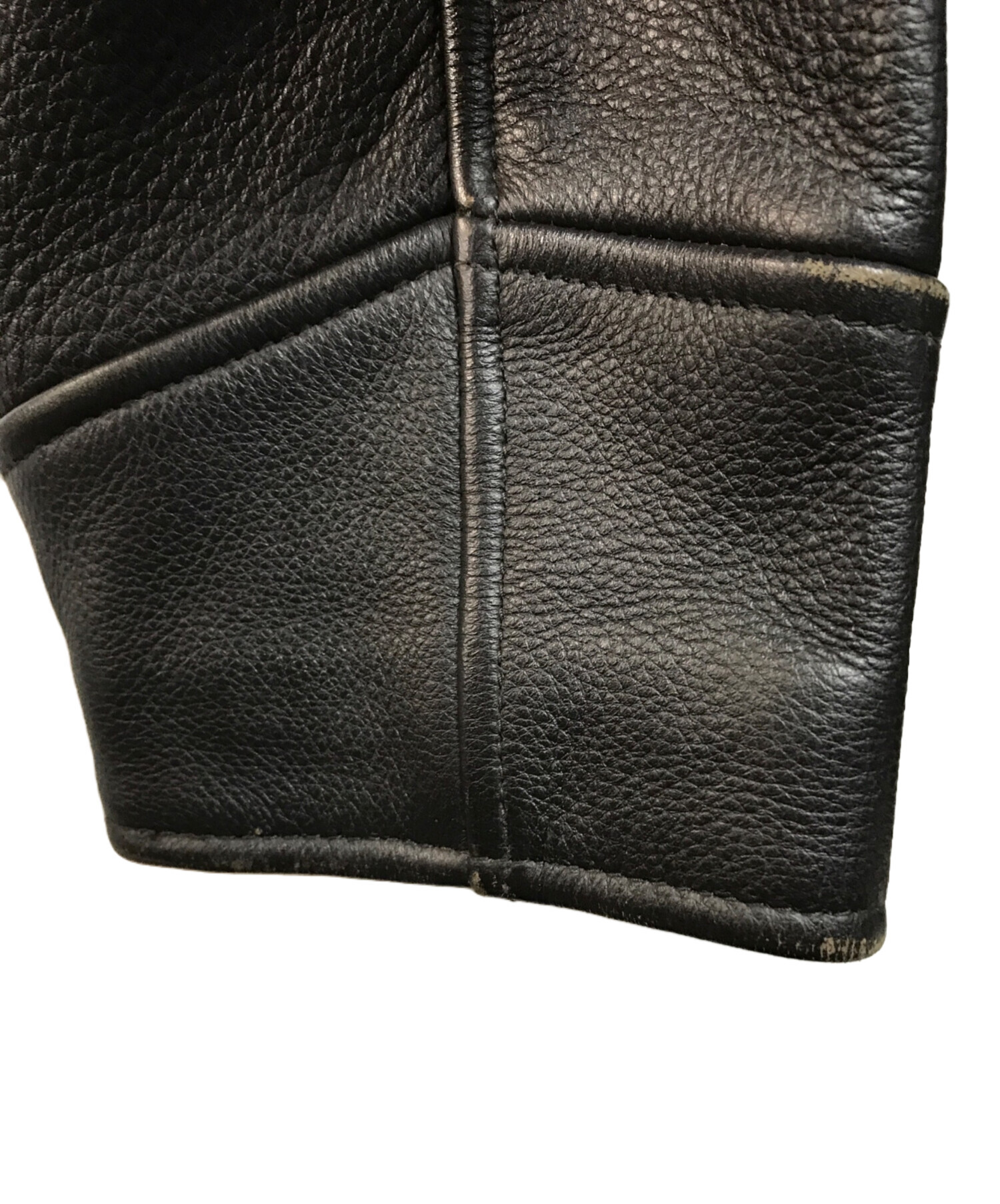 中古品　エディーバウアー　黒レザージャケット　サイズXS 中古・古着通販】Eddie Bauer (エディーバウアー) シープスキン