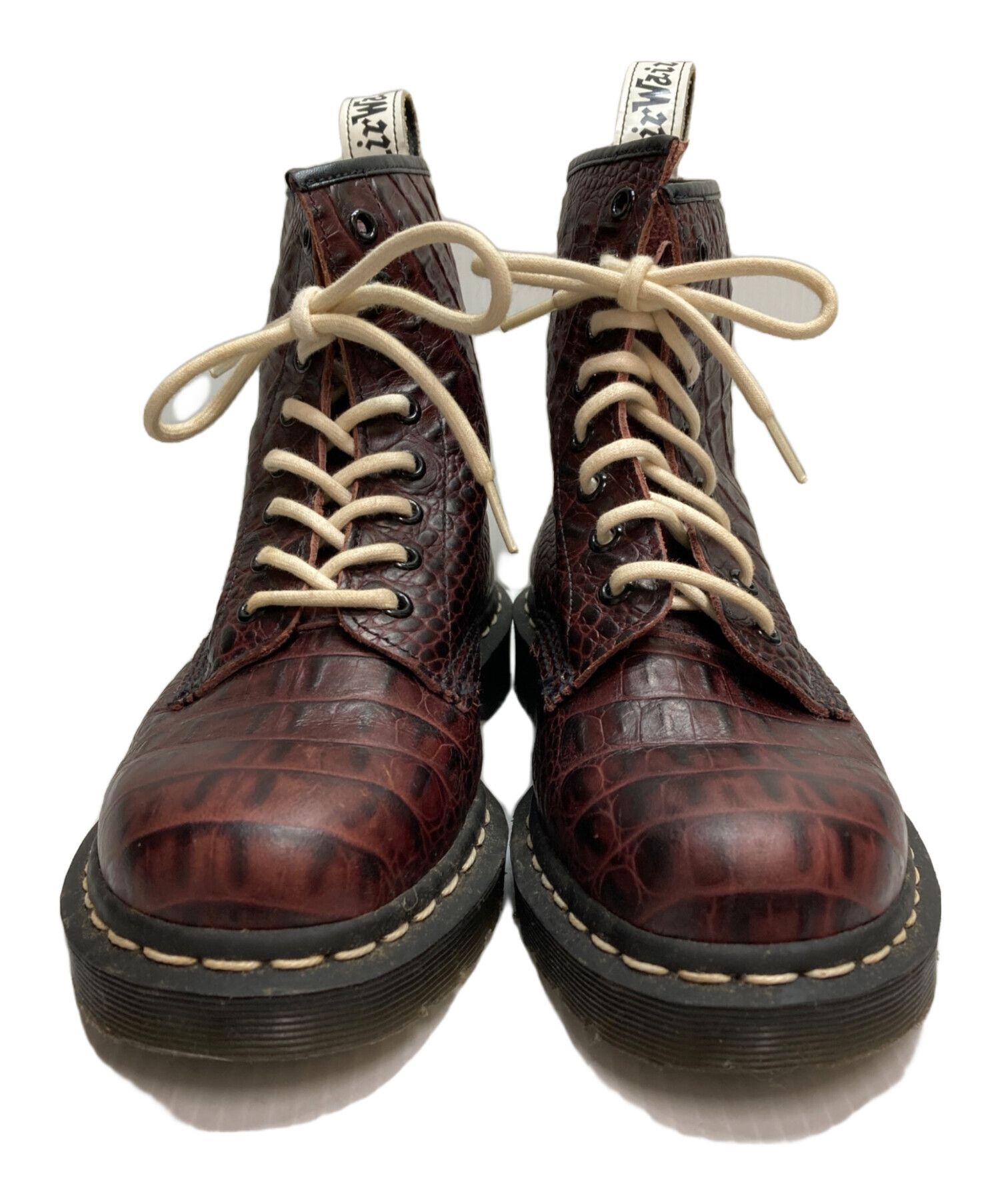 中古・古着通販】Dr.Martens (ドクターマーチン) 型押し8ホールブーツ