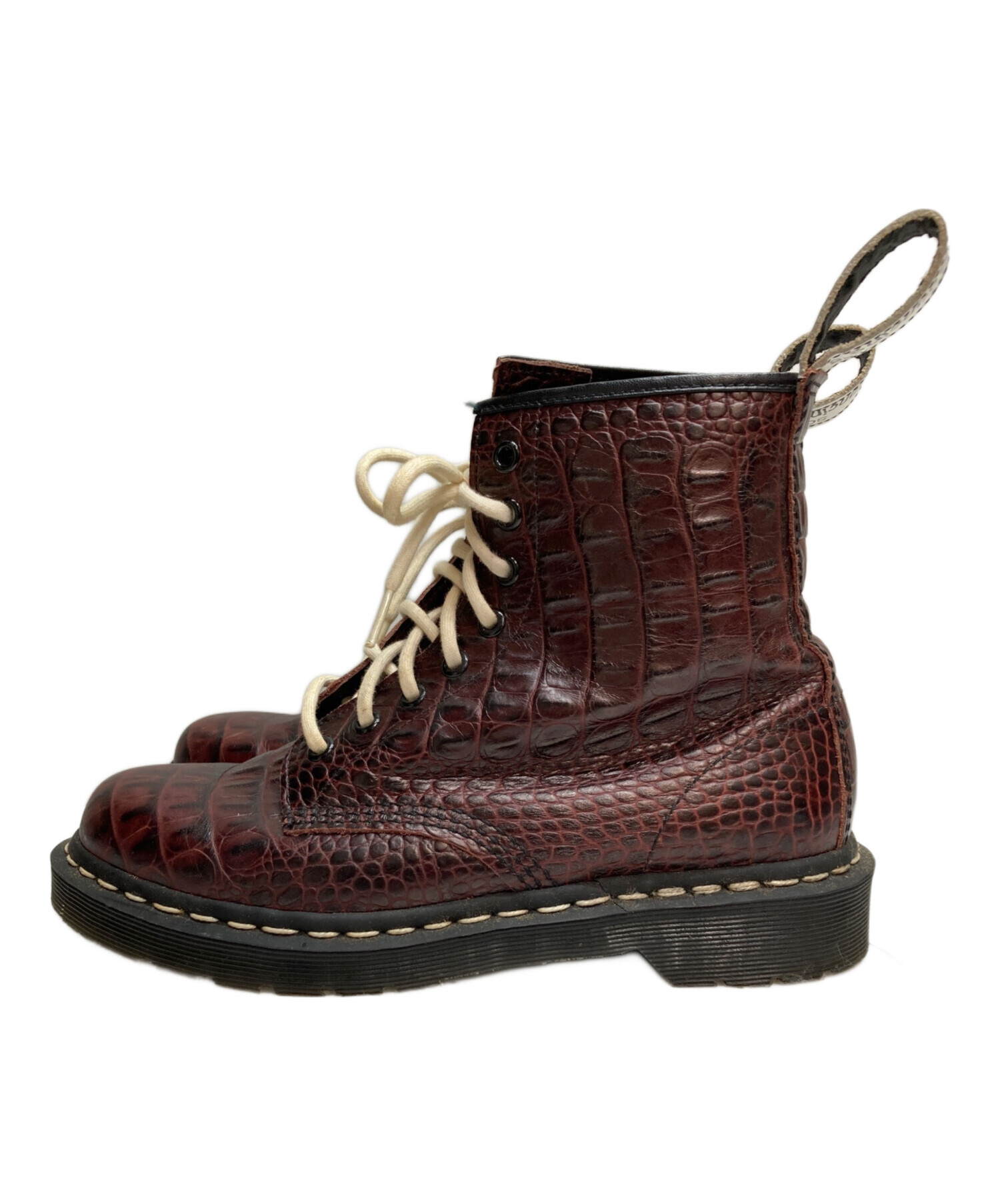 中古・古着通販】Dr.Martens (ドクターマーチン) 型押し8ホールブーツ