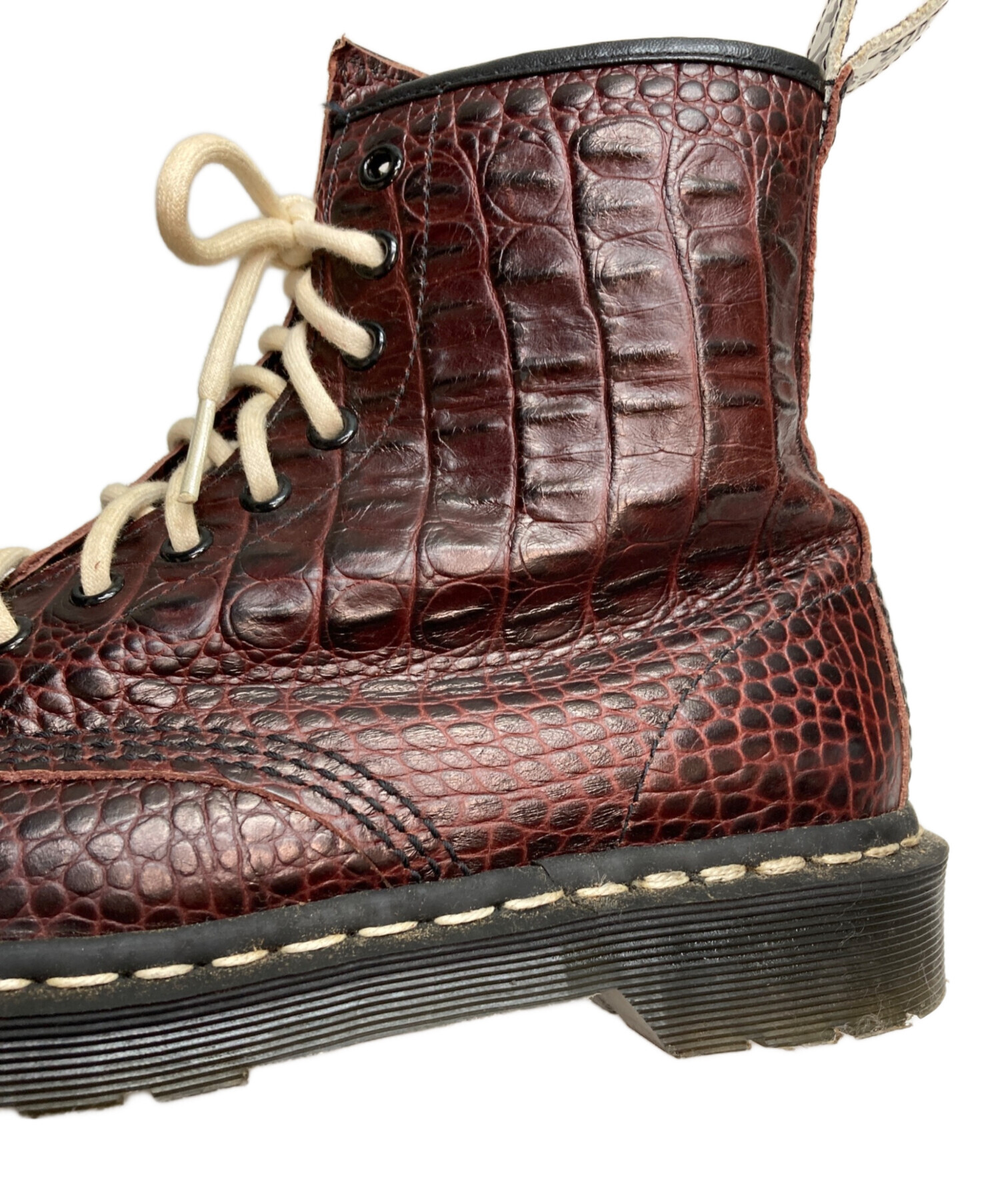 中古・古着通販】Dr.Martens (ドクターマーチン) 型押し8ホールブーツ