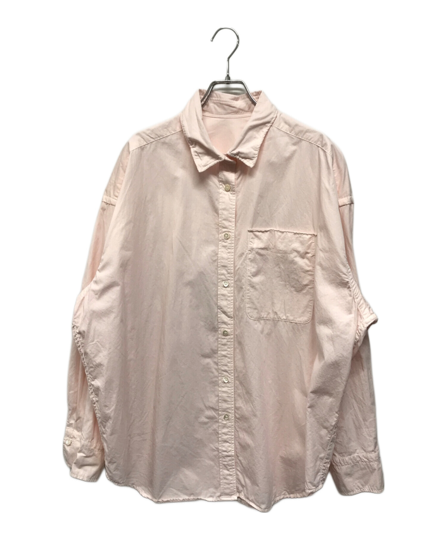 中古・古着通販】BRILL (ブリル) セイヒンゾメオーバーシャツ ピンク