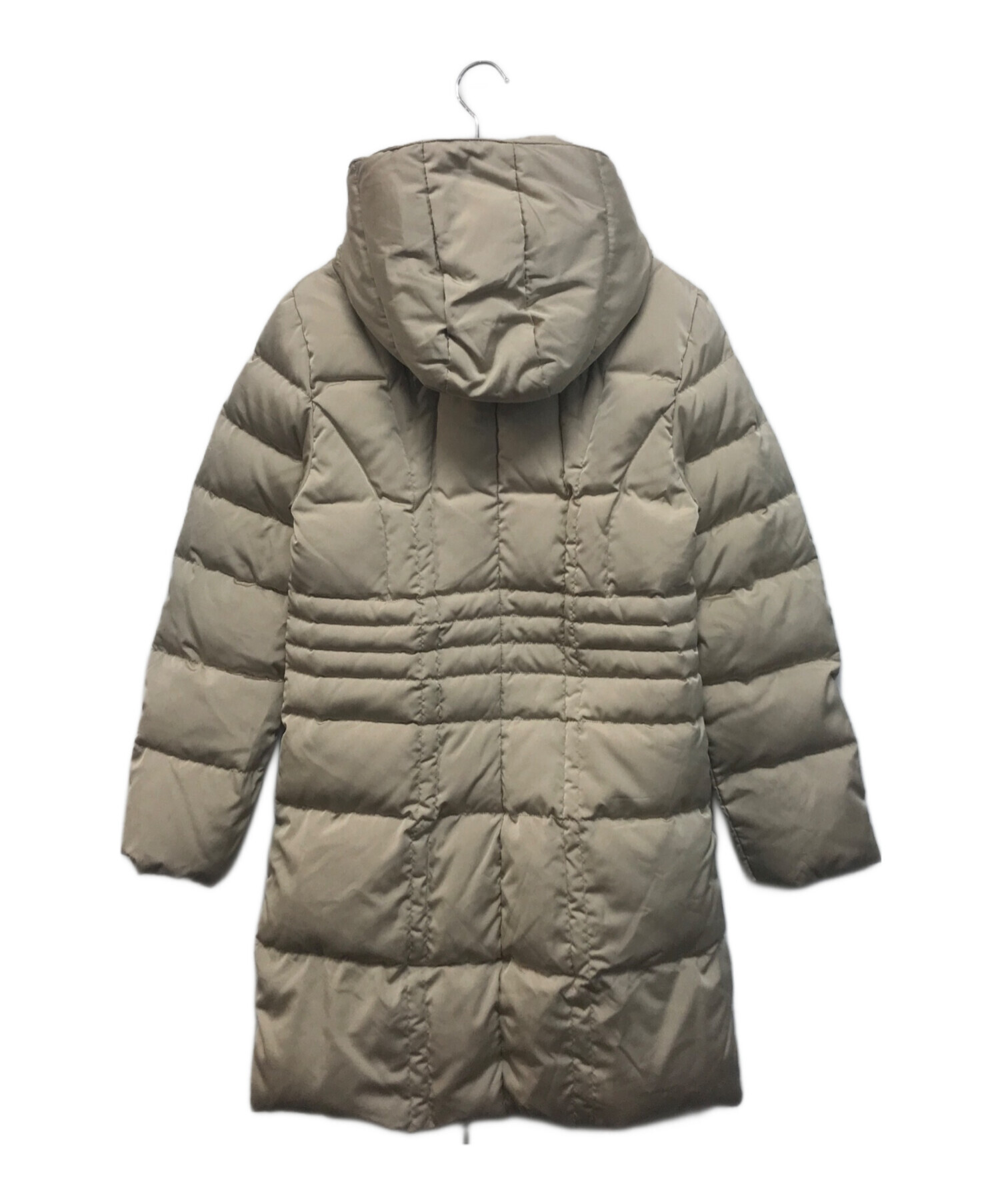 MONCLER モンクレール ダウンコート ロング G32-003 ベージュ 中古・古着通販】MONCLER (モンクレール) コート ベージュ サイズ:SIZE
