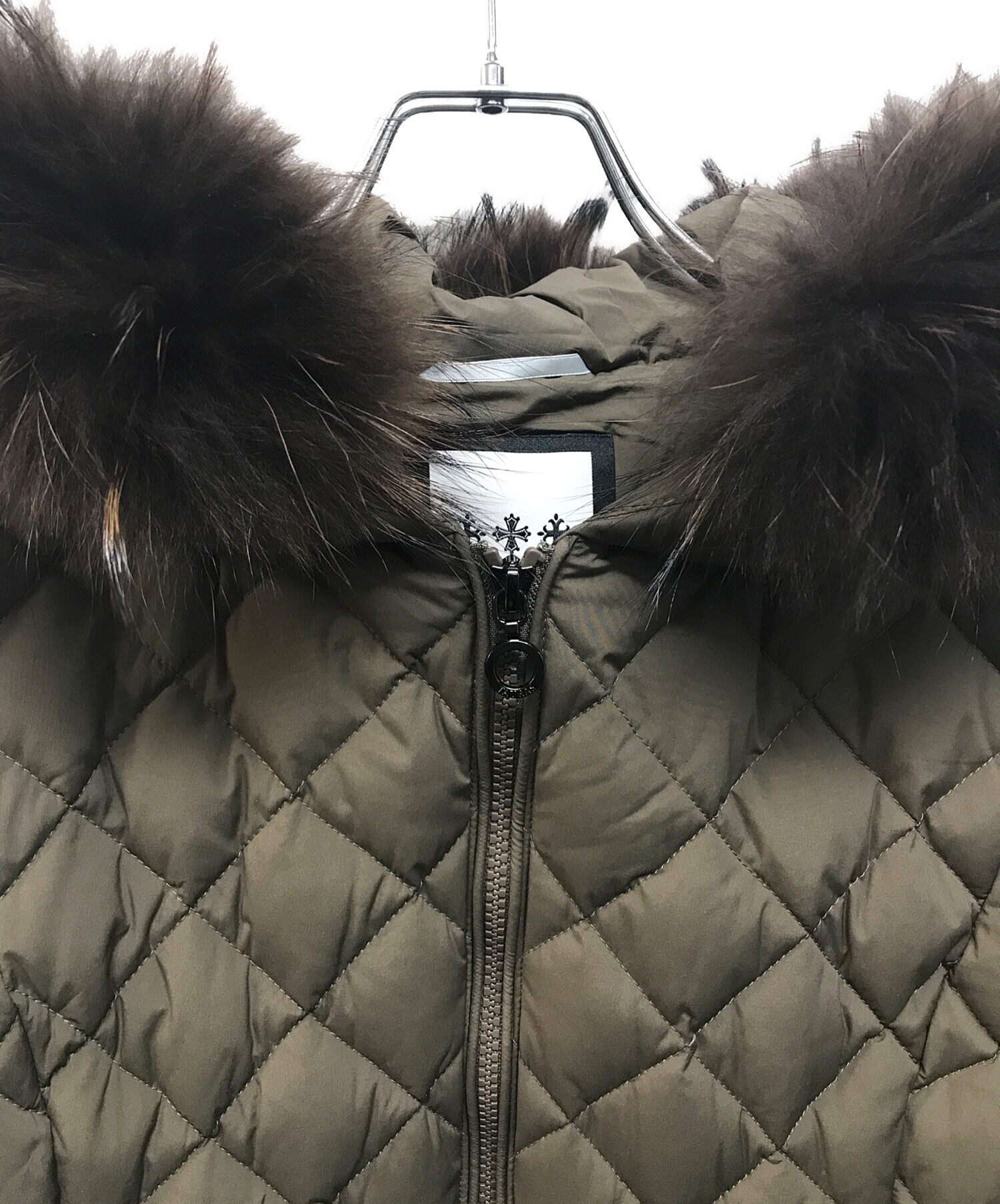 中古・古着通販】TATRAS (タトラス) Aラインダウンコート ブラウン 