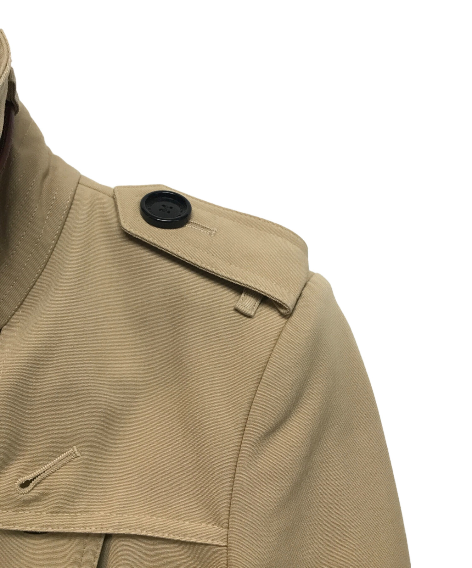 バーバリーロンドン♡トレンチコート　ベルト付　グレーベージュ　36 バーバリーロンドン♡トレンチコート ベルト付 グレーベージュ 36