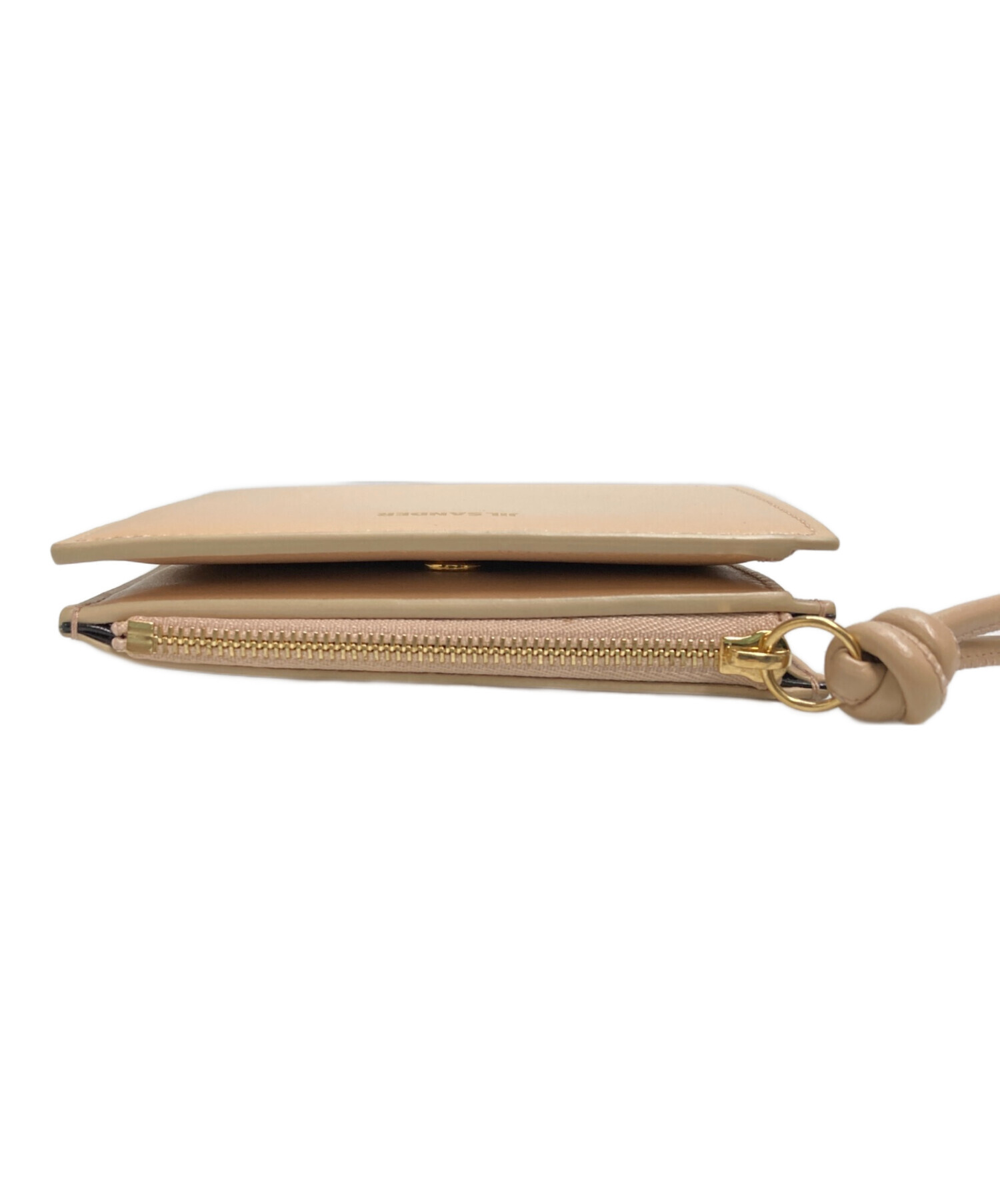 JIL SANDER ジルサンダー　財布　ベージュ二つ折り 中古・古着通販】JIL SANDER (ジルサンダー) 2つ折り財布 ベージュ