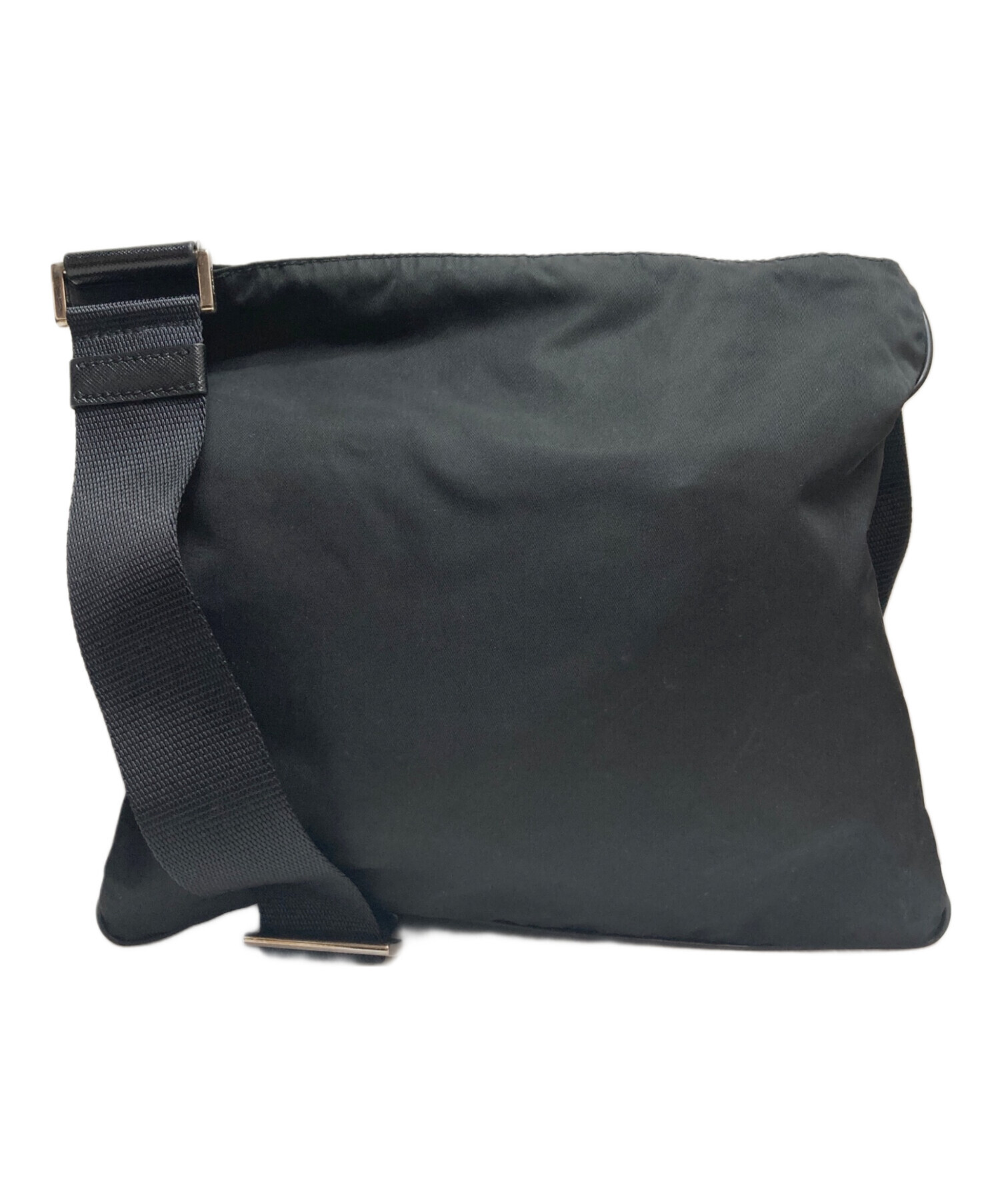 PRADA　ナイロンショルダーバッグ　ブラック　　中古品 中古・古着通販】PRADA (プラダ) ナイロンショルダーバッグ ブラック