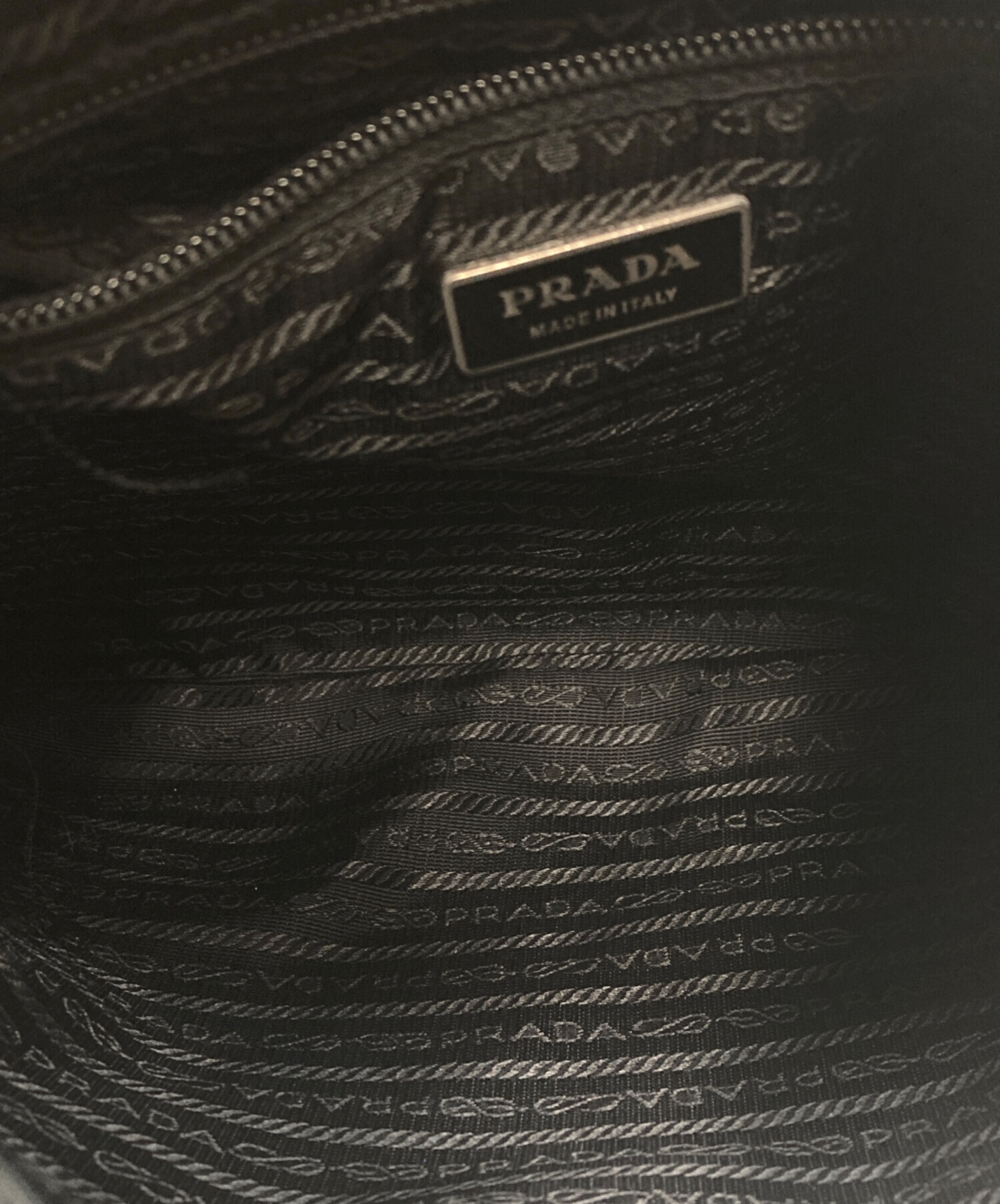 中古・古着通販】PRADA (プラダ) ナイロンショルダーバッグ ブラック