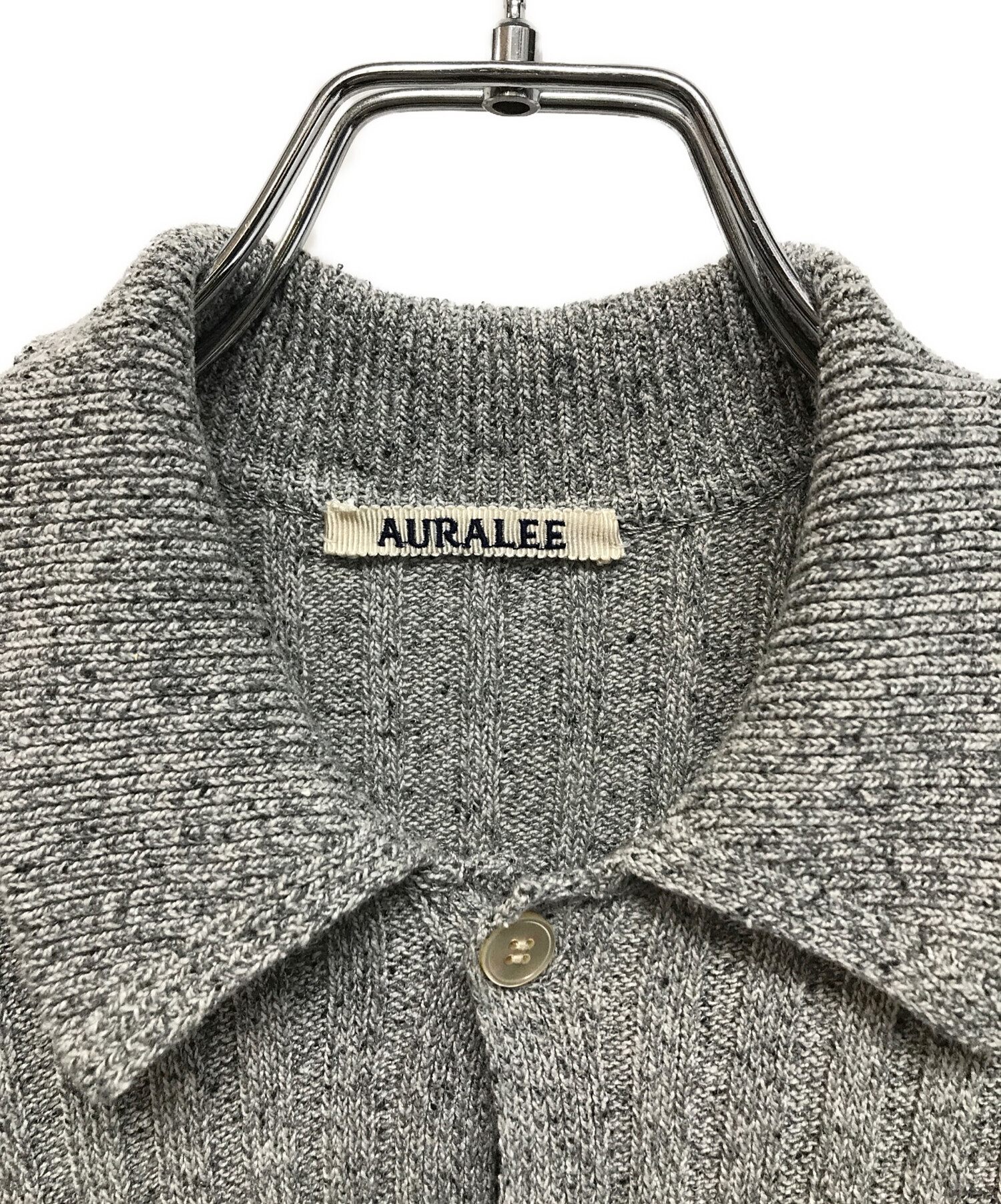 中古・古着通販】AURALEE (オーラリー) SILK COTTON MELANGE RIB KNIT