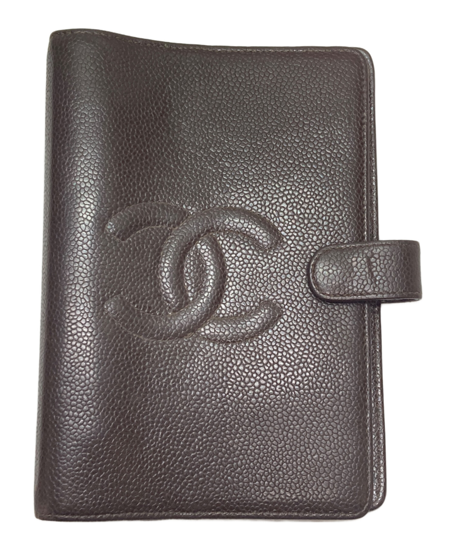 中古・古着通販】CHANEL (シャネル) キャビアスキン ココマーク手帳 