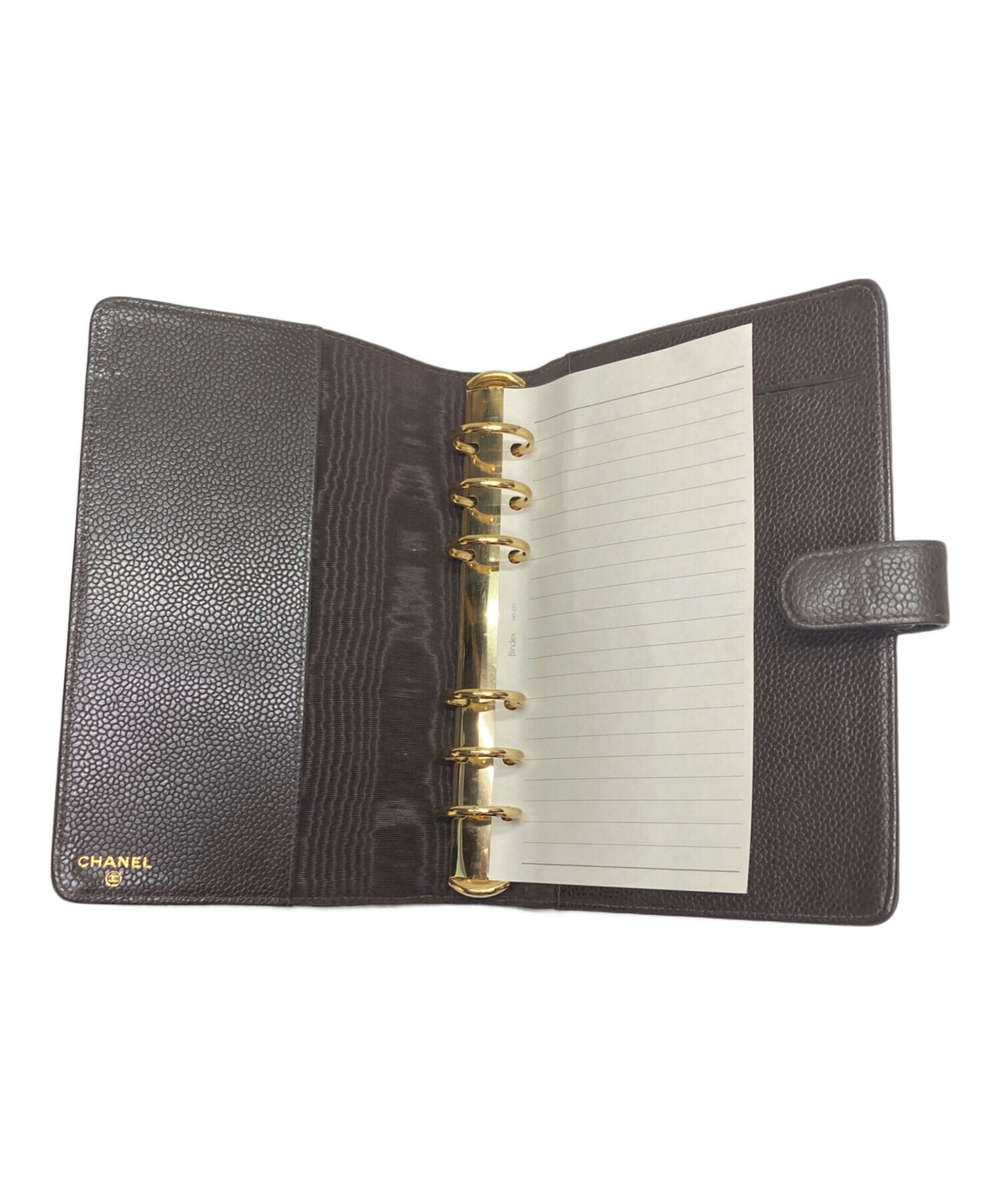 中古・古着通販】CHANEL (シャネル) キャビアスキン ココマーク手帳 